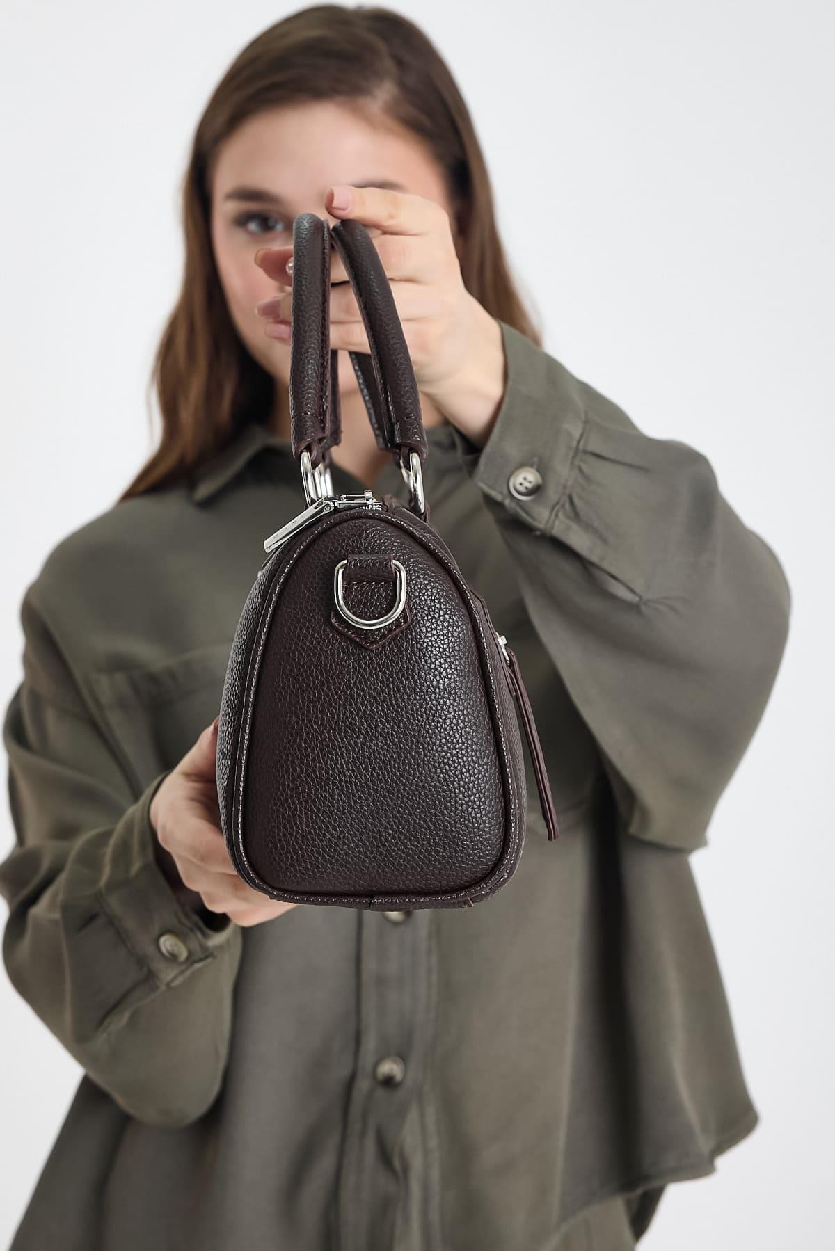 Lorena Brown Multi-Eyelet Women's Handbag