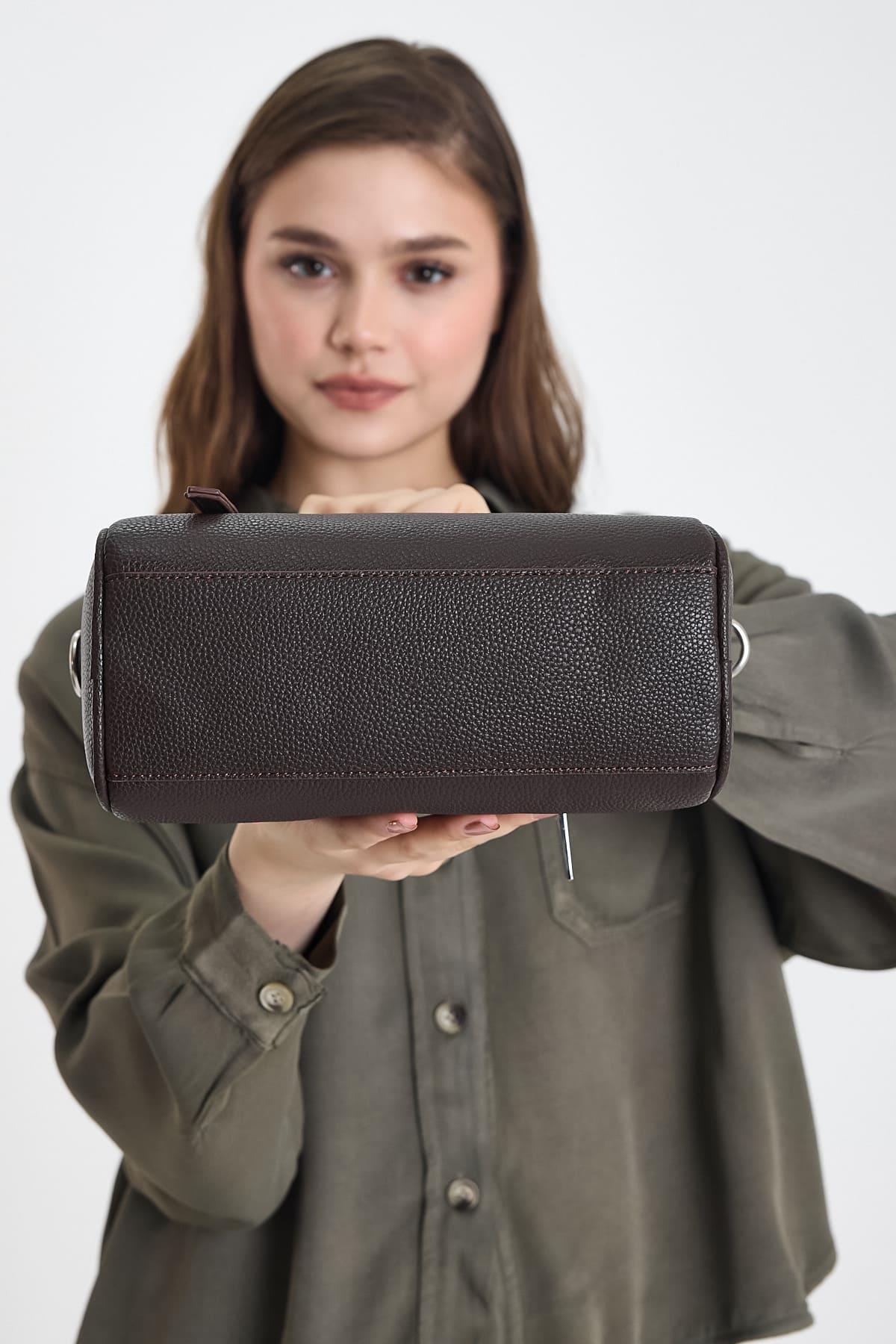 Lorena Brown Multi-Eyelet Women's Handbag
