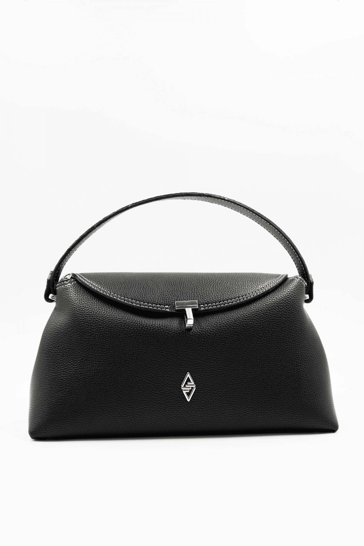 Rebeca Black Women's Handbag with Stitching Details