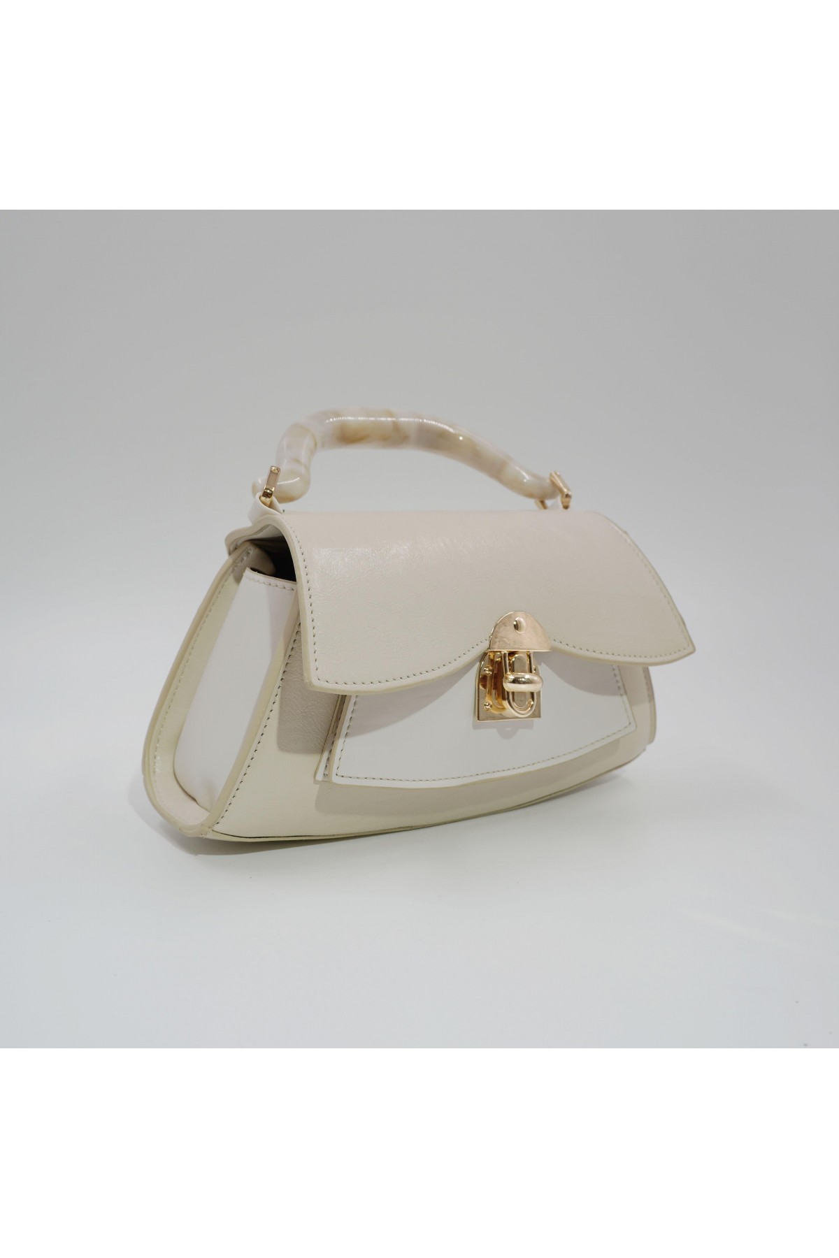 Luisa Beige Locked Women's Handbag