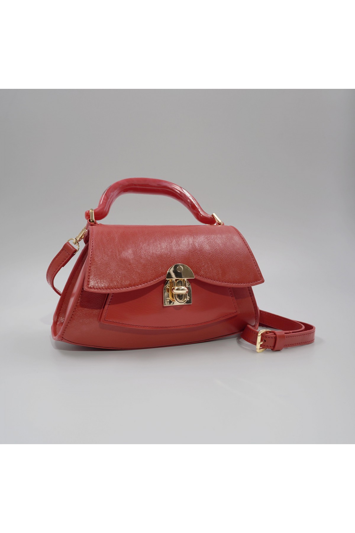 Luisa Red Locked Women's Handbag