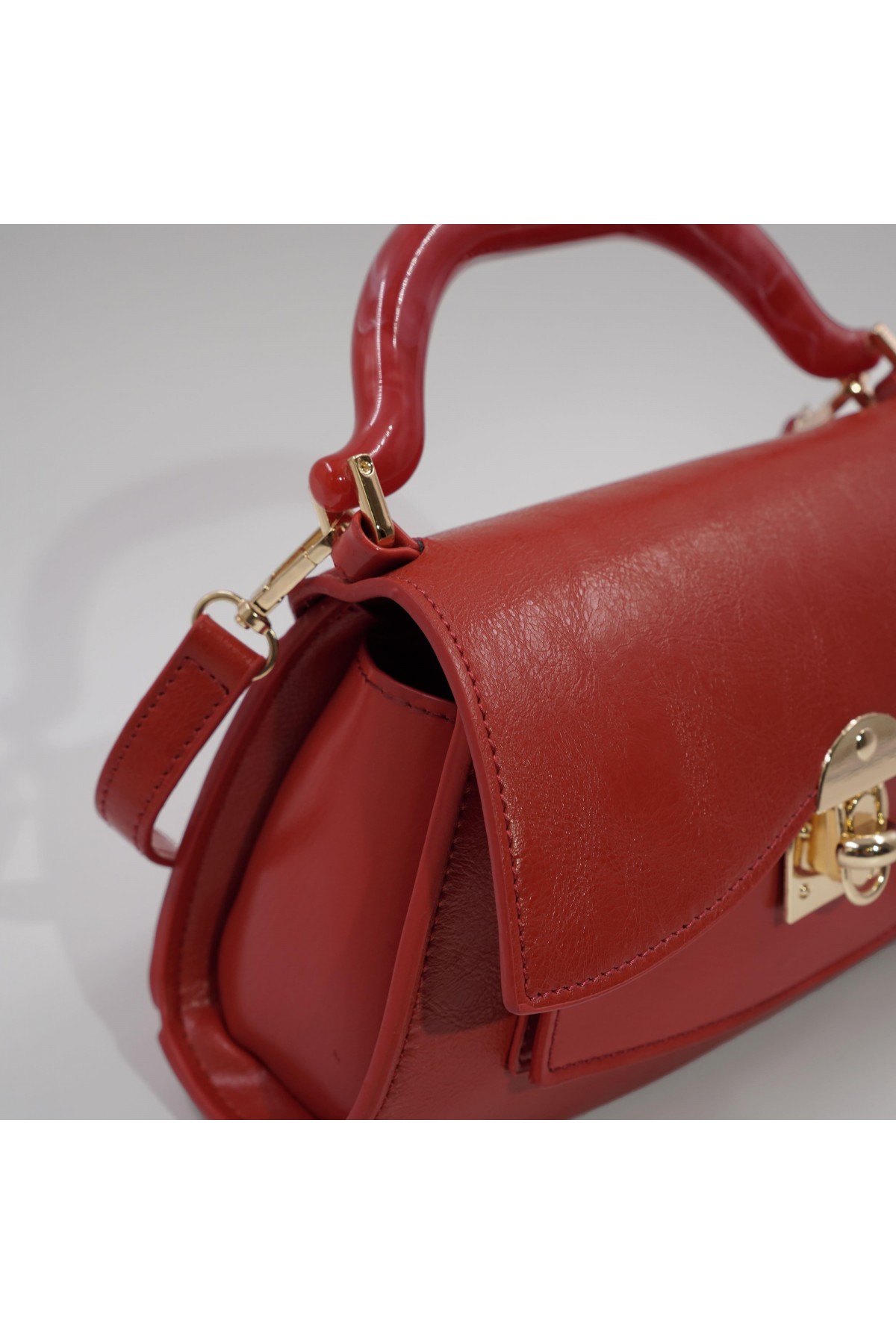 Luisa Red Locked Women's Handbag