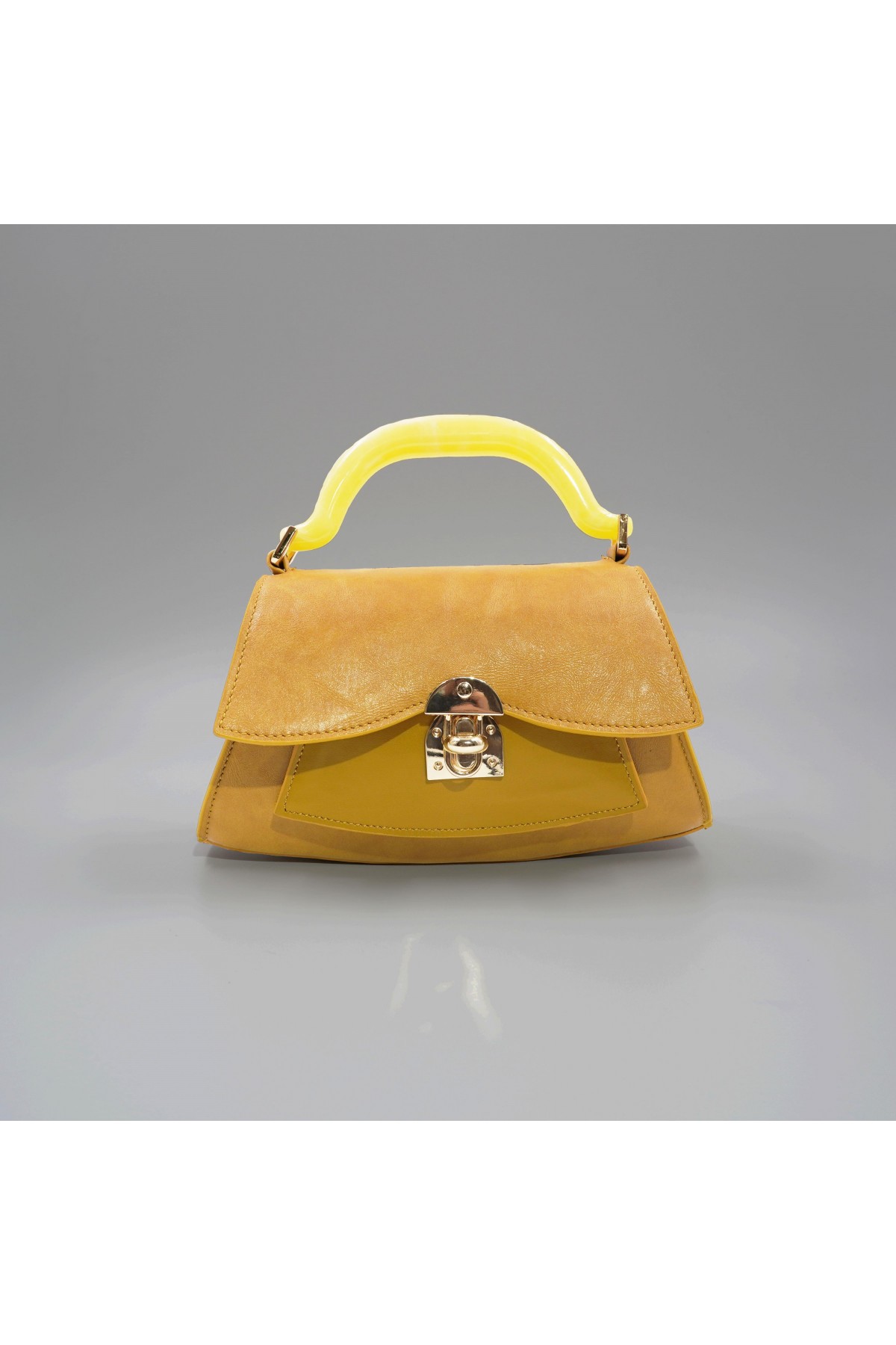 Luisa Mustard Women's Zippered Handbag