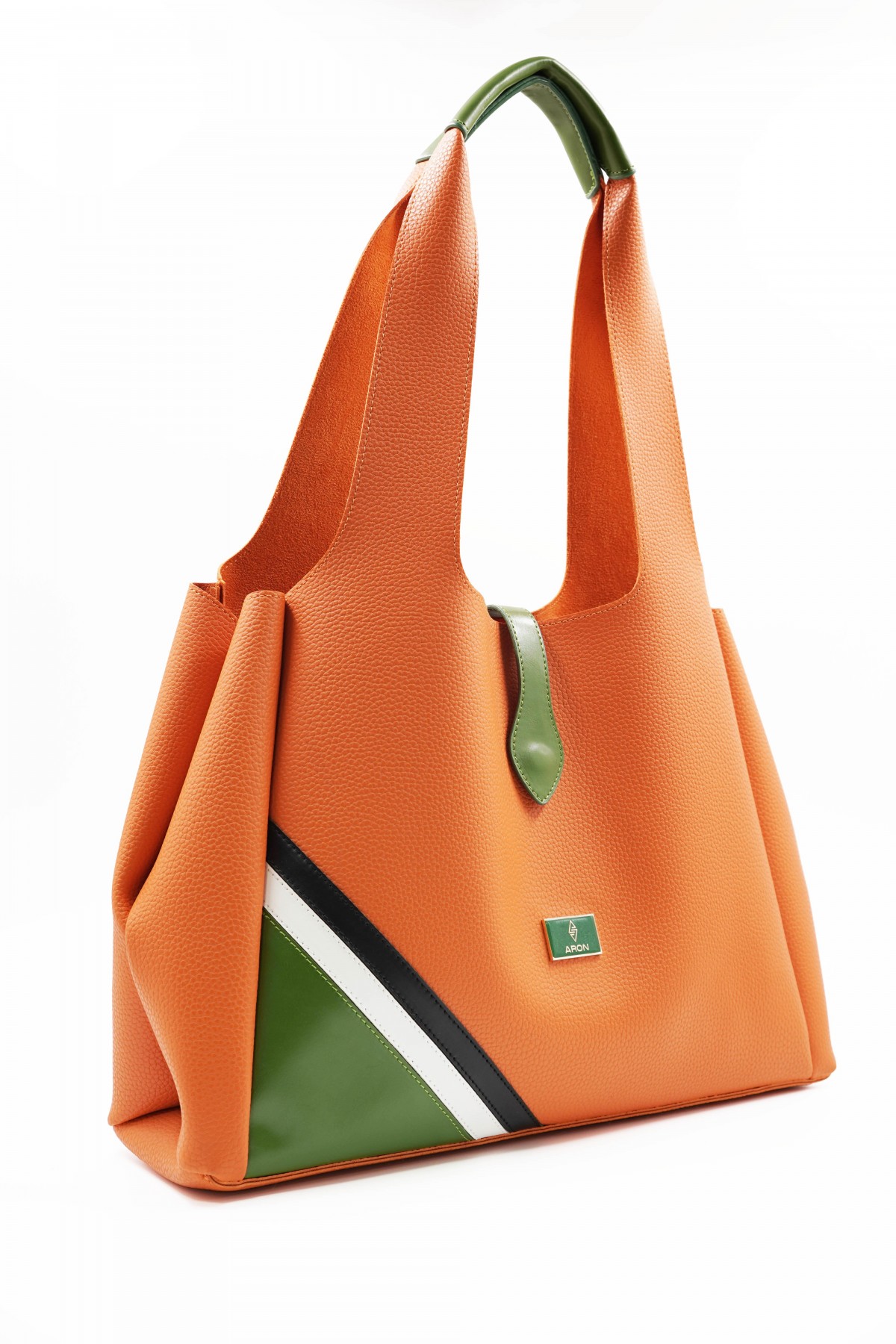 Svetlana Orange Flotr Leather Women's Shoulder Bag