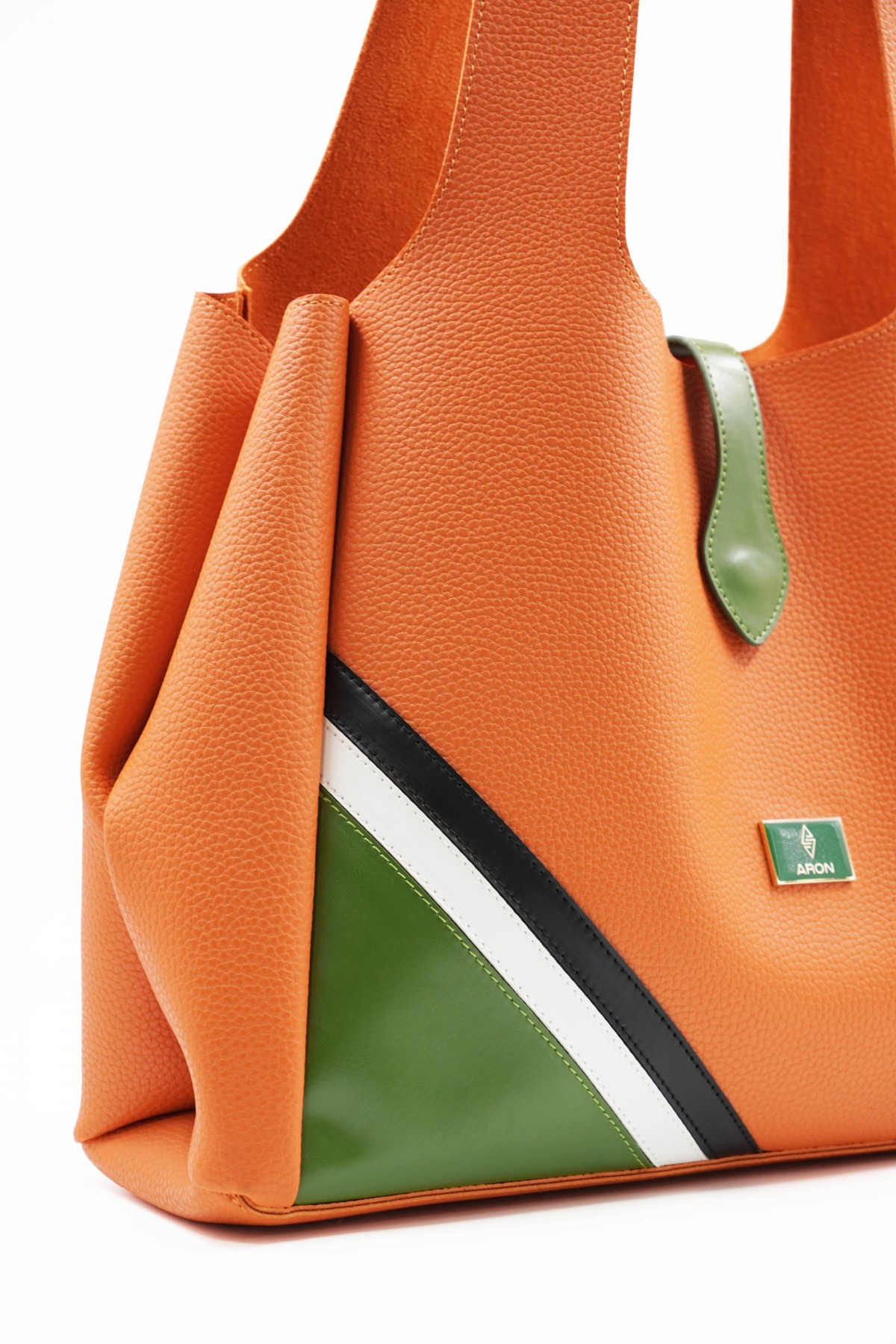Svetlana Orange Flotr Leather Women's Shoulder Bag