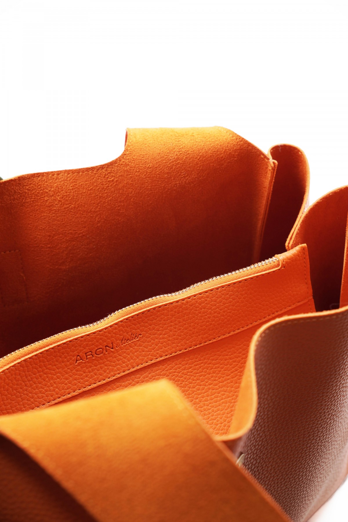 Svetlana Orange Flotr Leather Women's Shoulder Bag