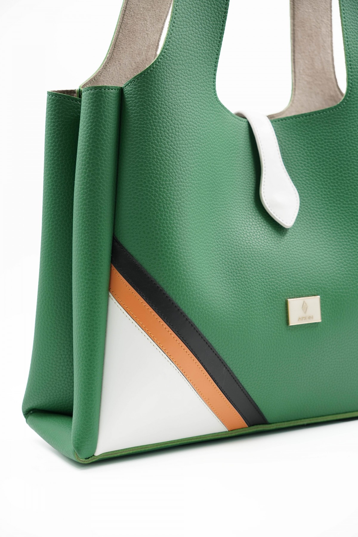 Svetlana Grass Green Flotr Leather Women's Shoulder Bag