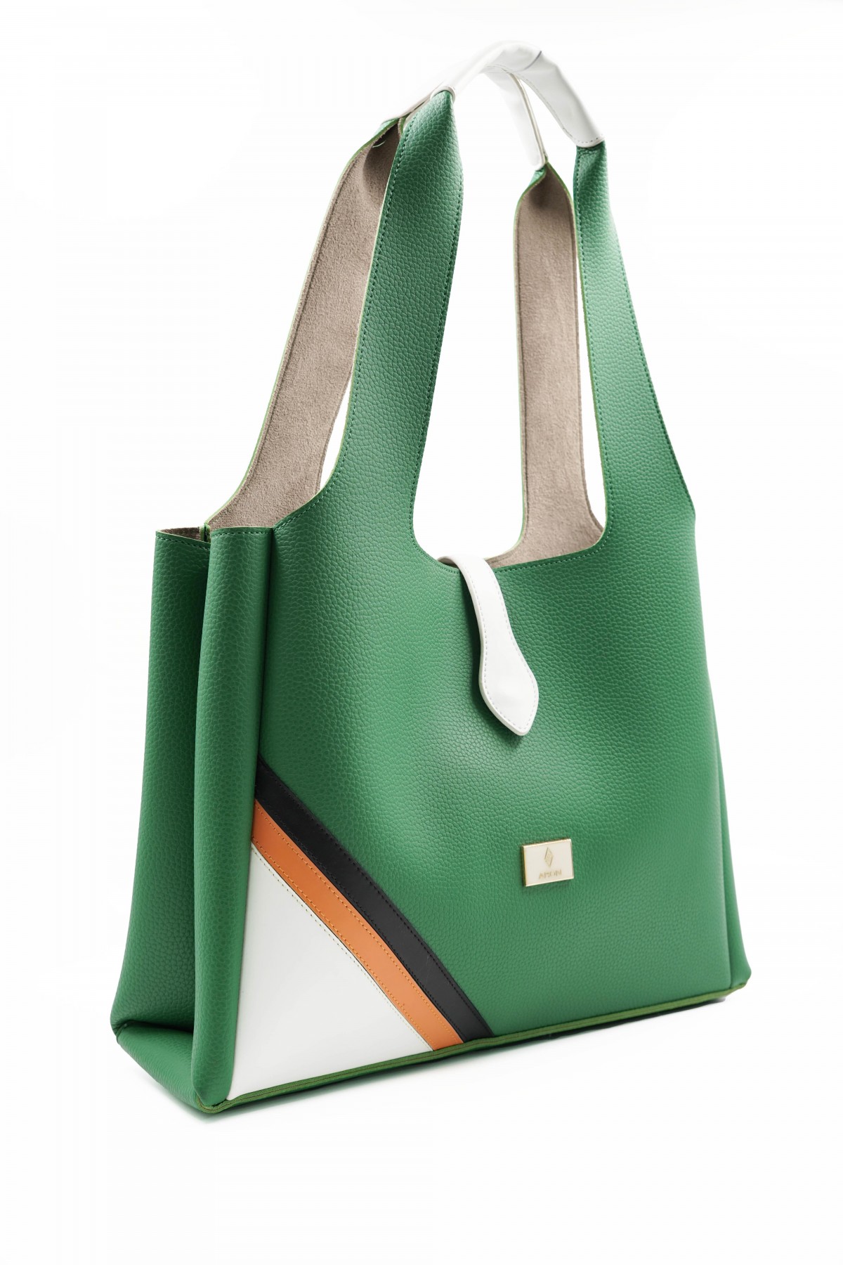 Svetlana Grass Green Flotr Leather Women's Shoulder Bag