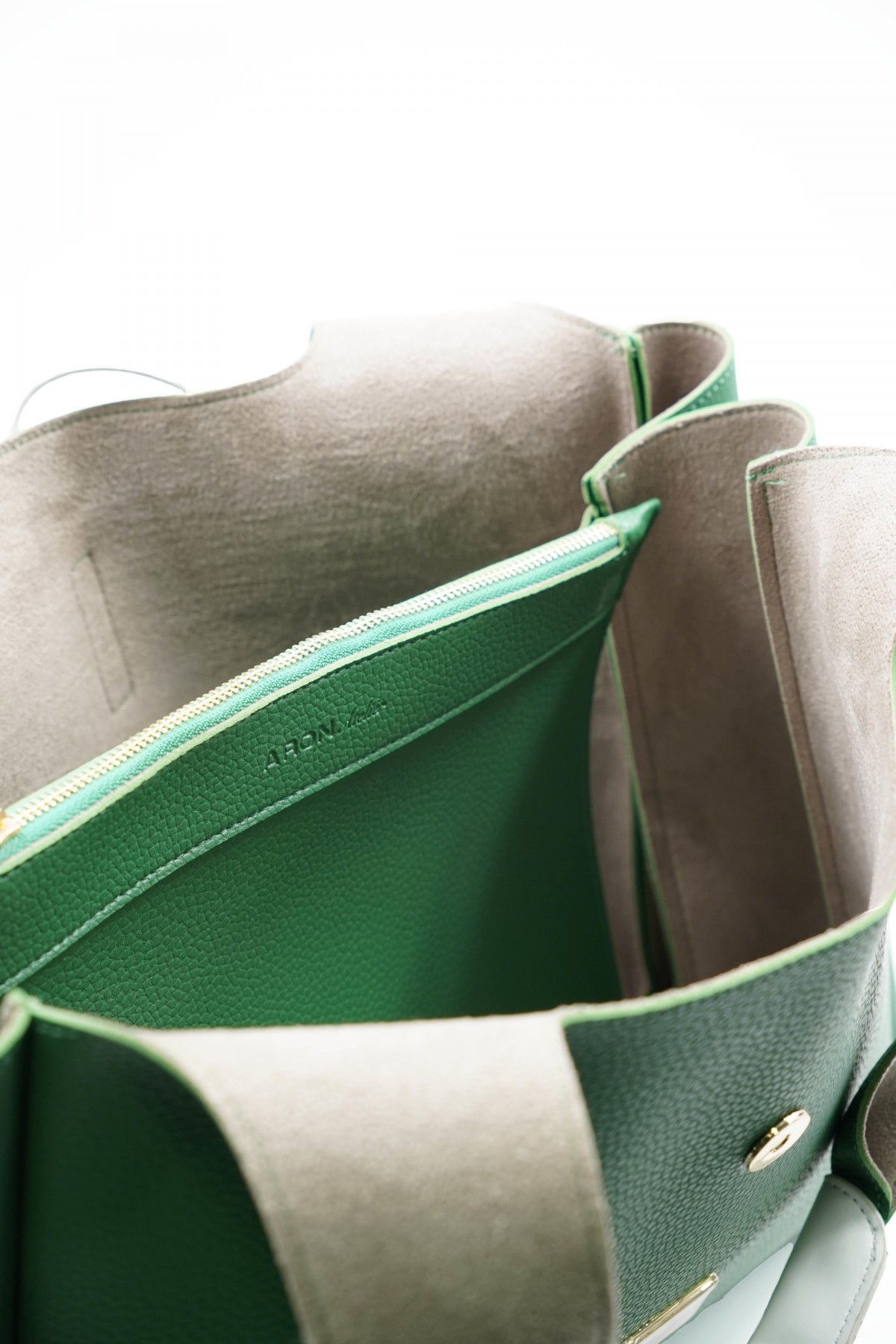 Svetlana Grass Green Flotr Leather Women's Shoulder Bag
