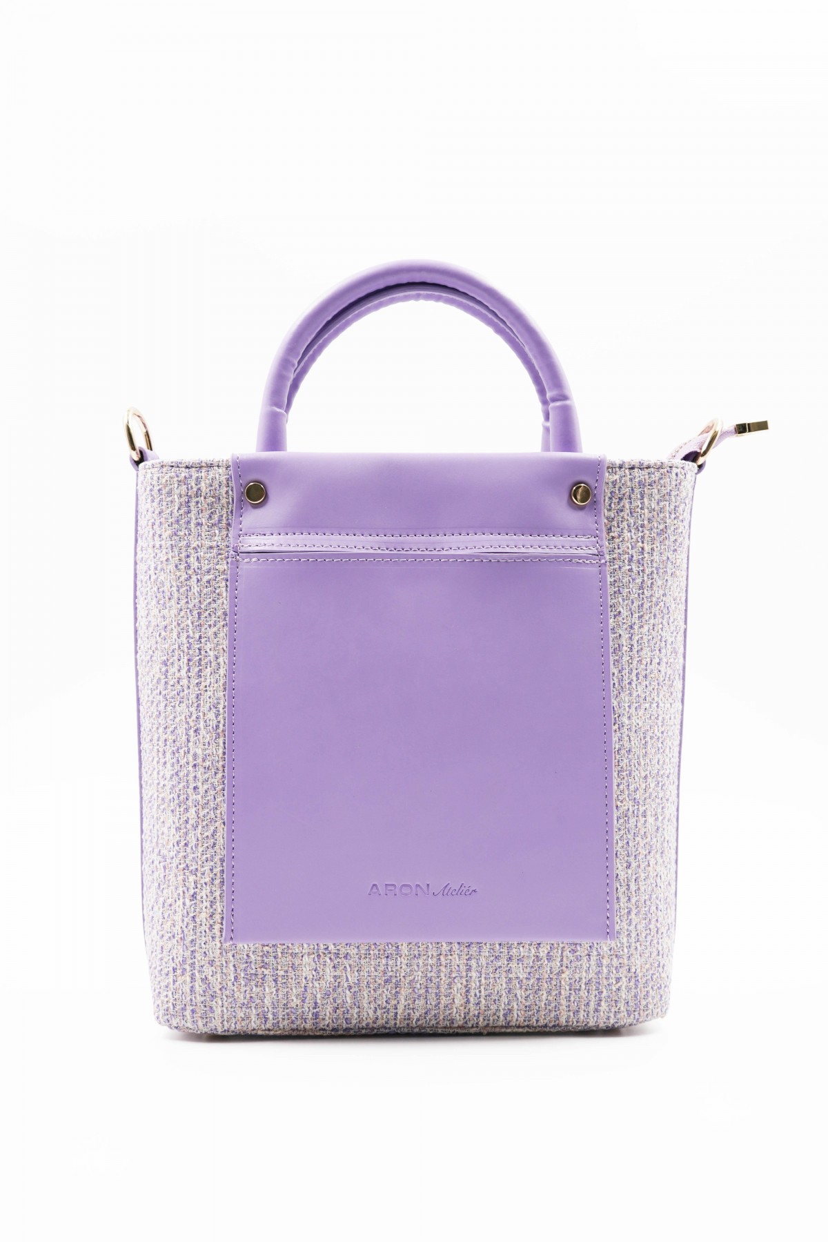 Valentina Special Edition Lilac Plaid Detail Women's Shoulder Bag