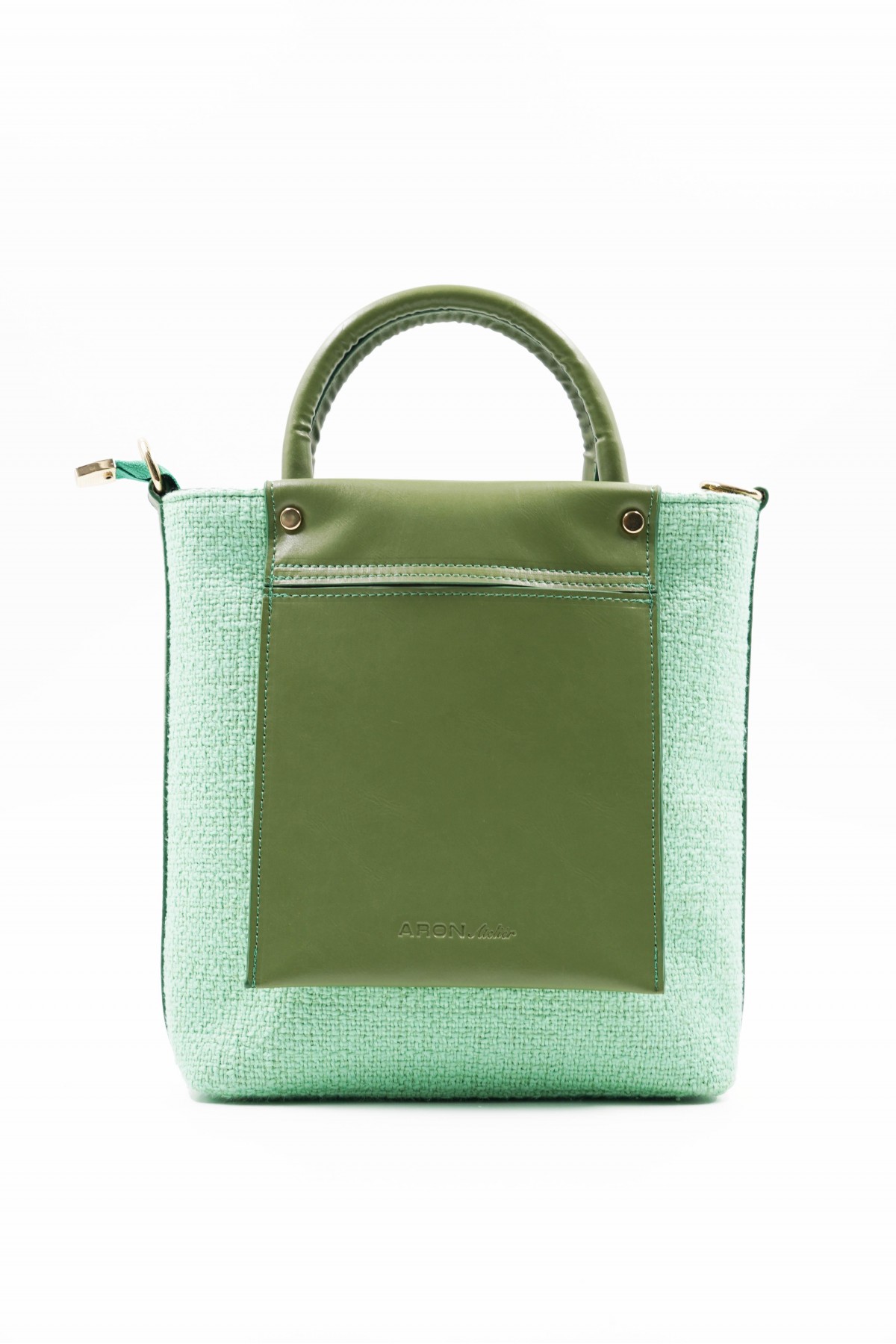 Valentina Special Edition Green Plaid Detail Women's Shoulder Bag