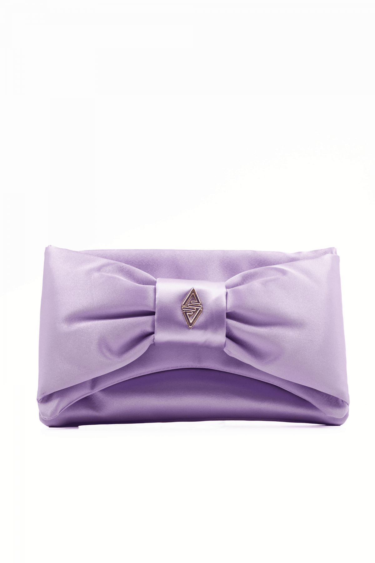 Yulia Lila Satin Detailed Women's Hand and Shoulder Bag