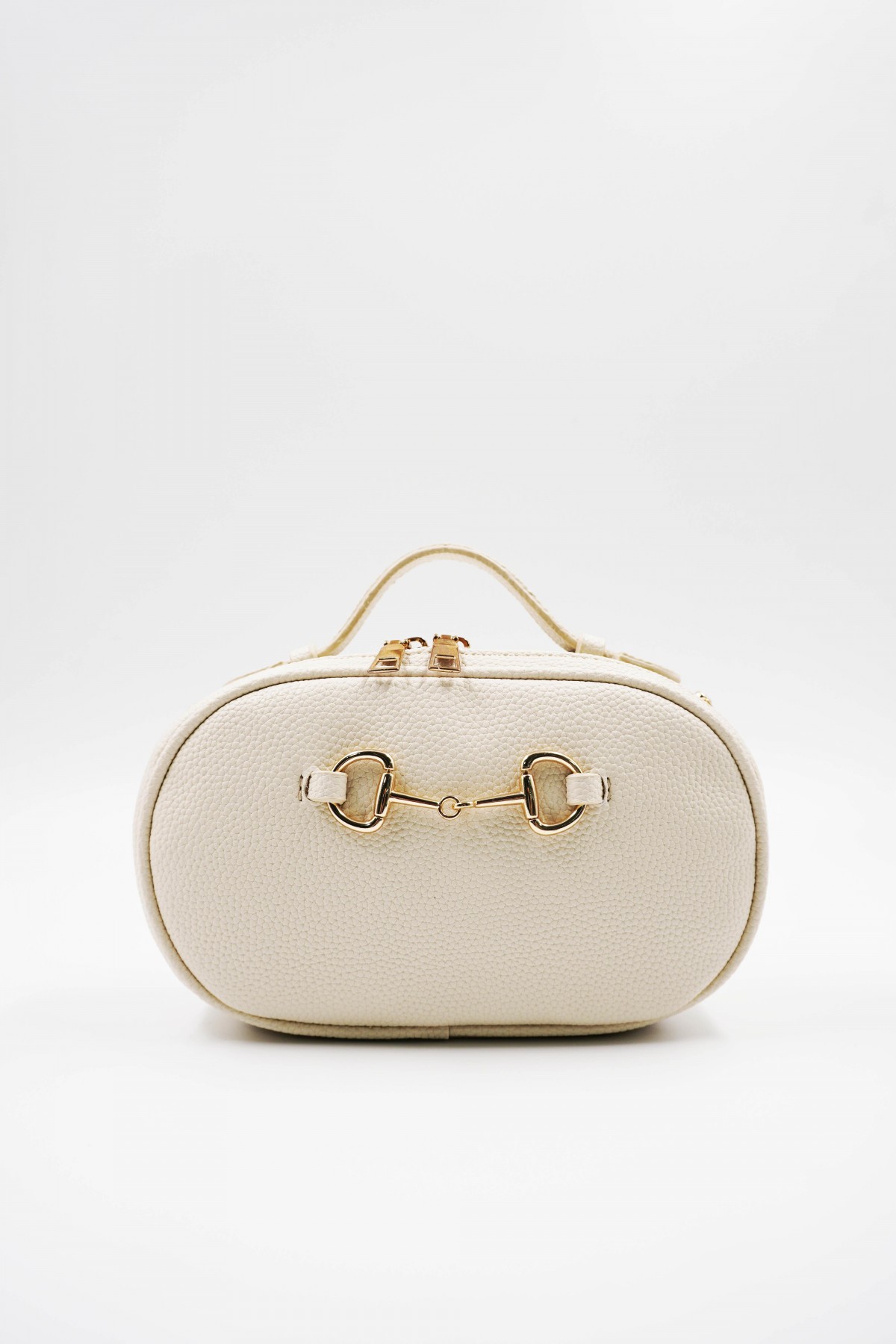 Bonnie Beige Accessory Detailed Women's Shoulder Bag