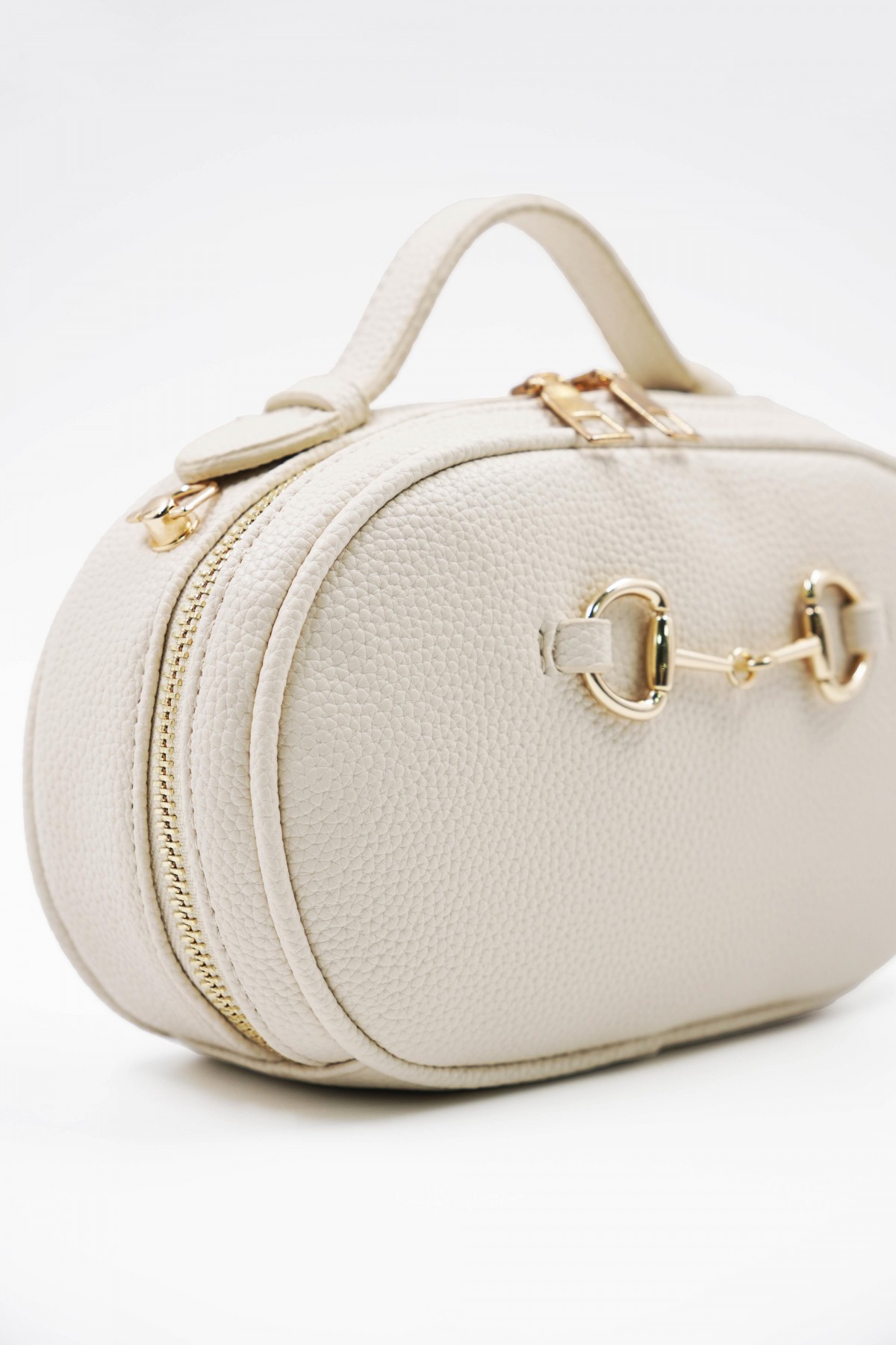 Bonnie Beige Accessory Detailed Women's Shoulder Bag