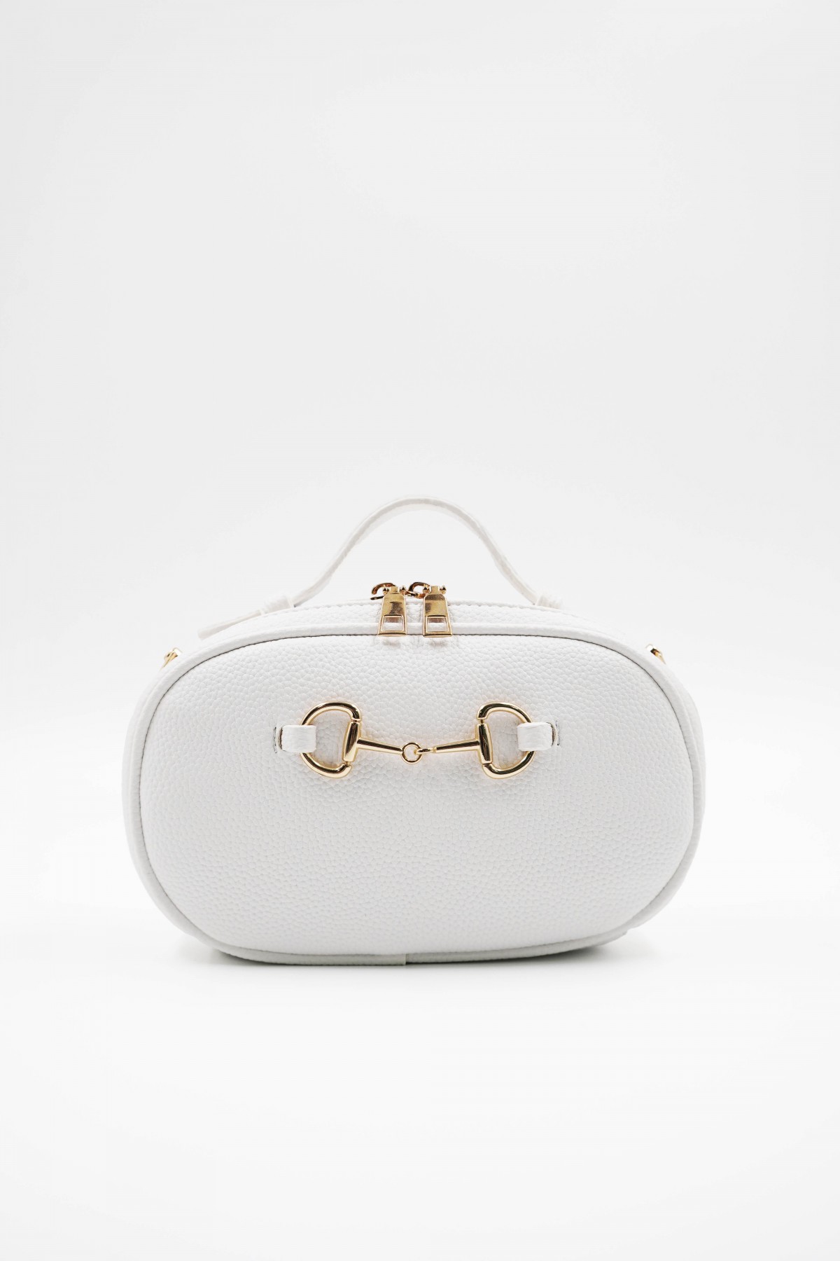 Bonnie White Accessory Detailed Women's Shoulder Bag