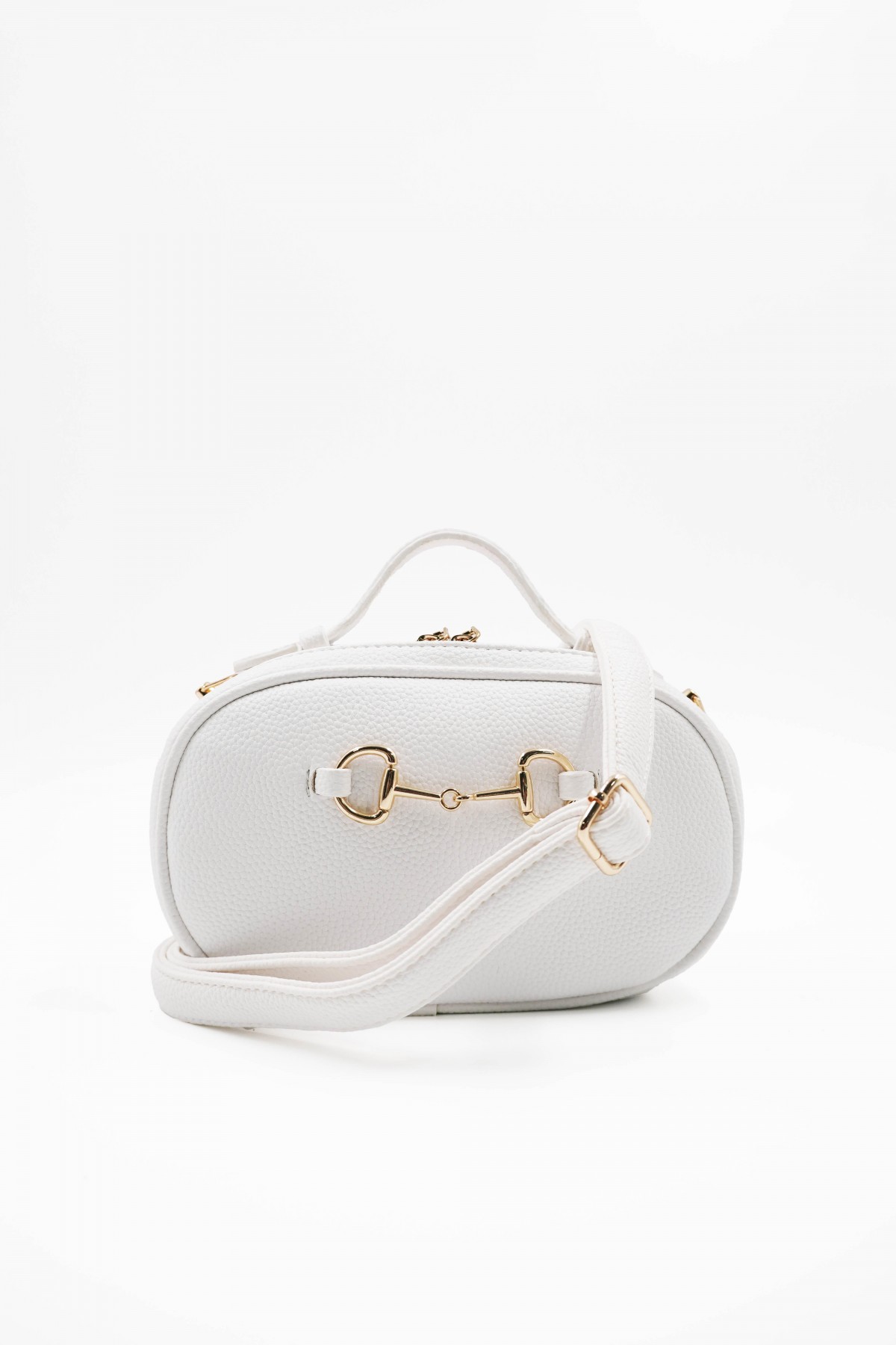 Bonnie White Accessory Detailed Women's Shoulder Bag