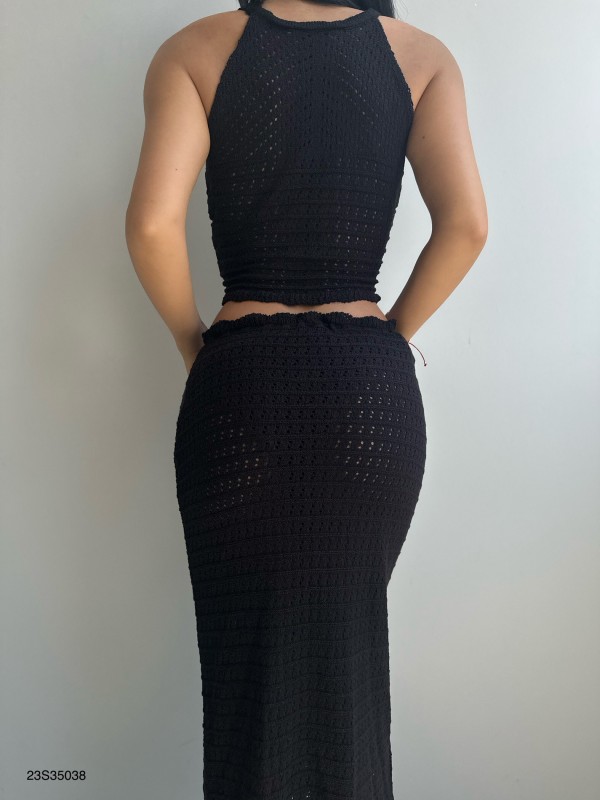 Fringed Knit Suit 23S35038