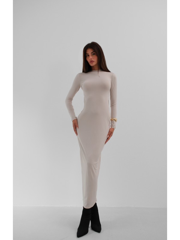 Crew Neck Maxi Dress 23W25007