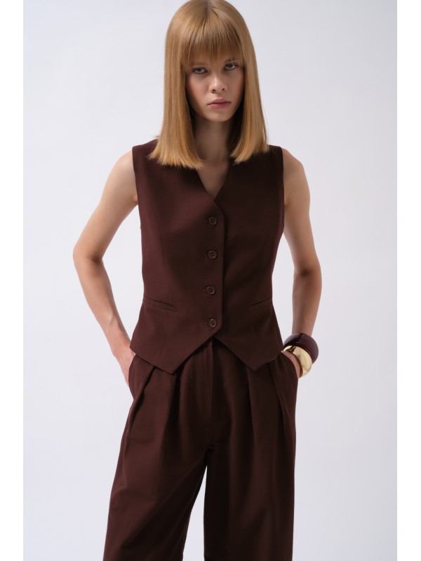 Flato Pocket Buttoned Vest 52212022