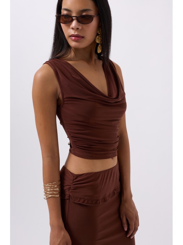 Cowl Neck Crop 52250017