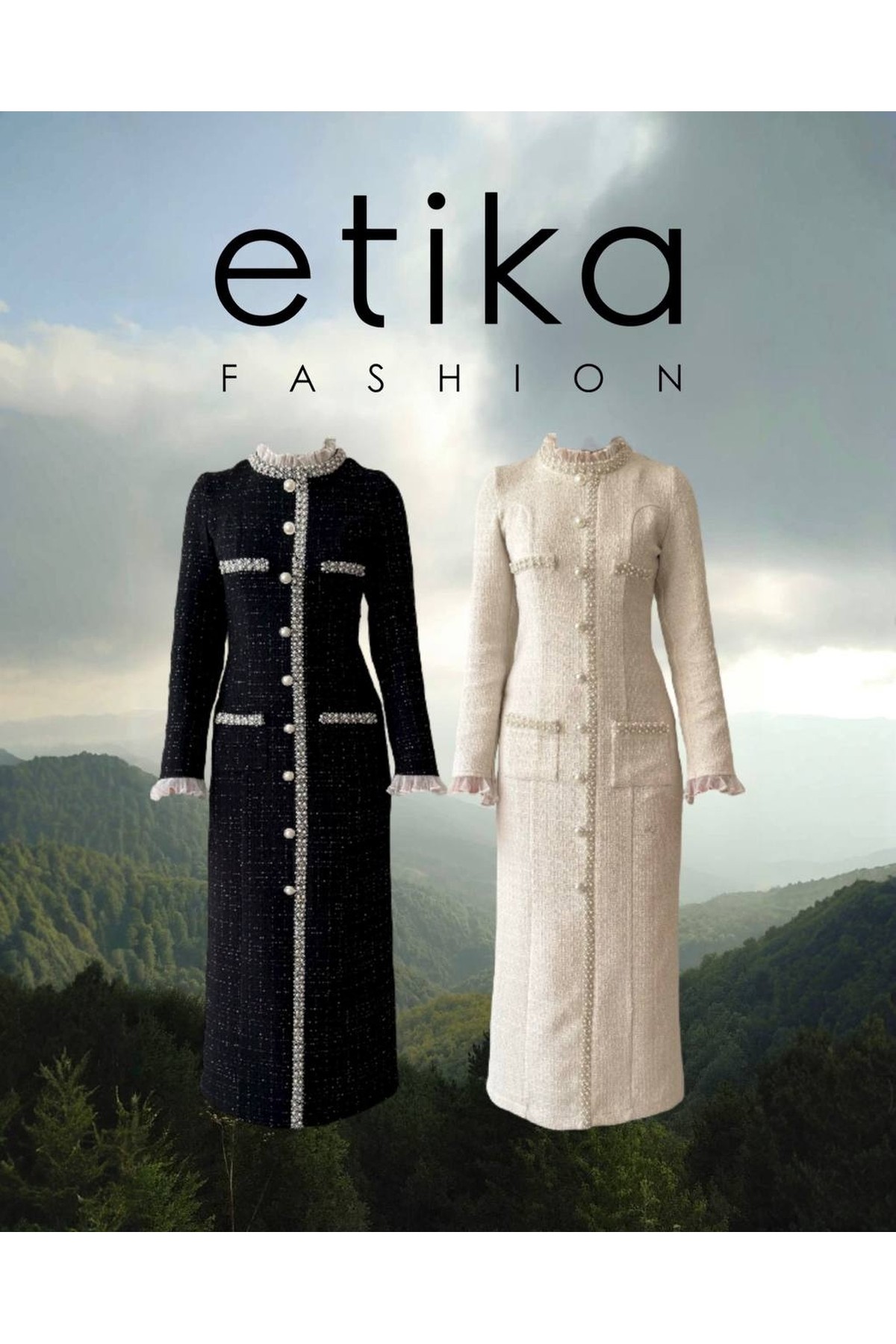 Ravis Cep Detaylı Elbise ETK-00782-siyah