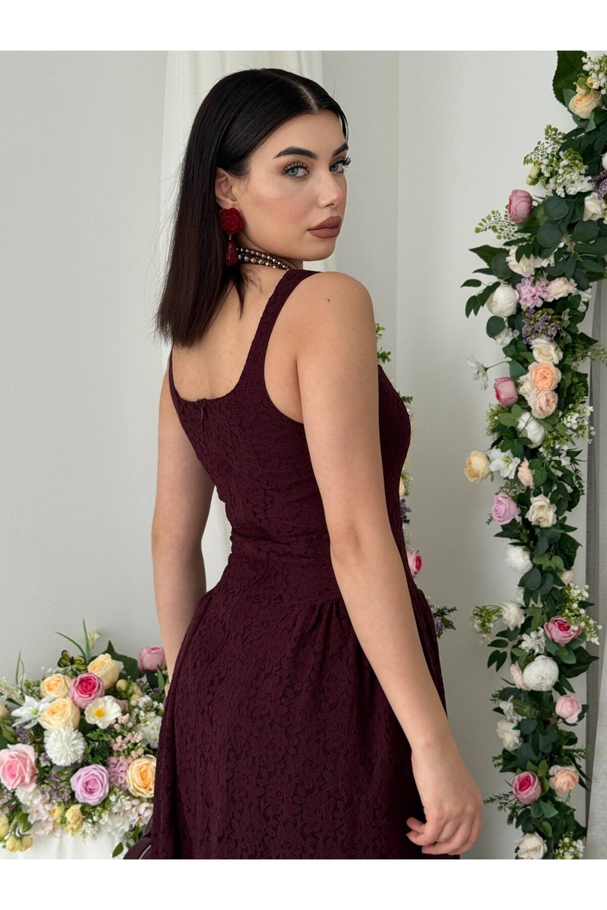 Muna Midi Elbise ETK-00914-murdum