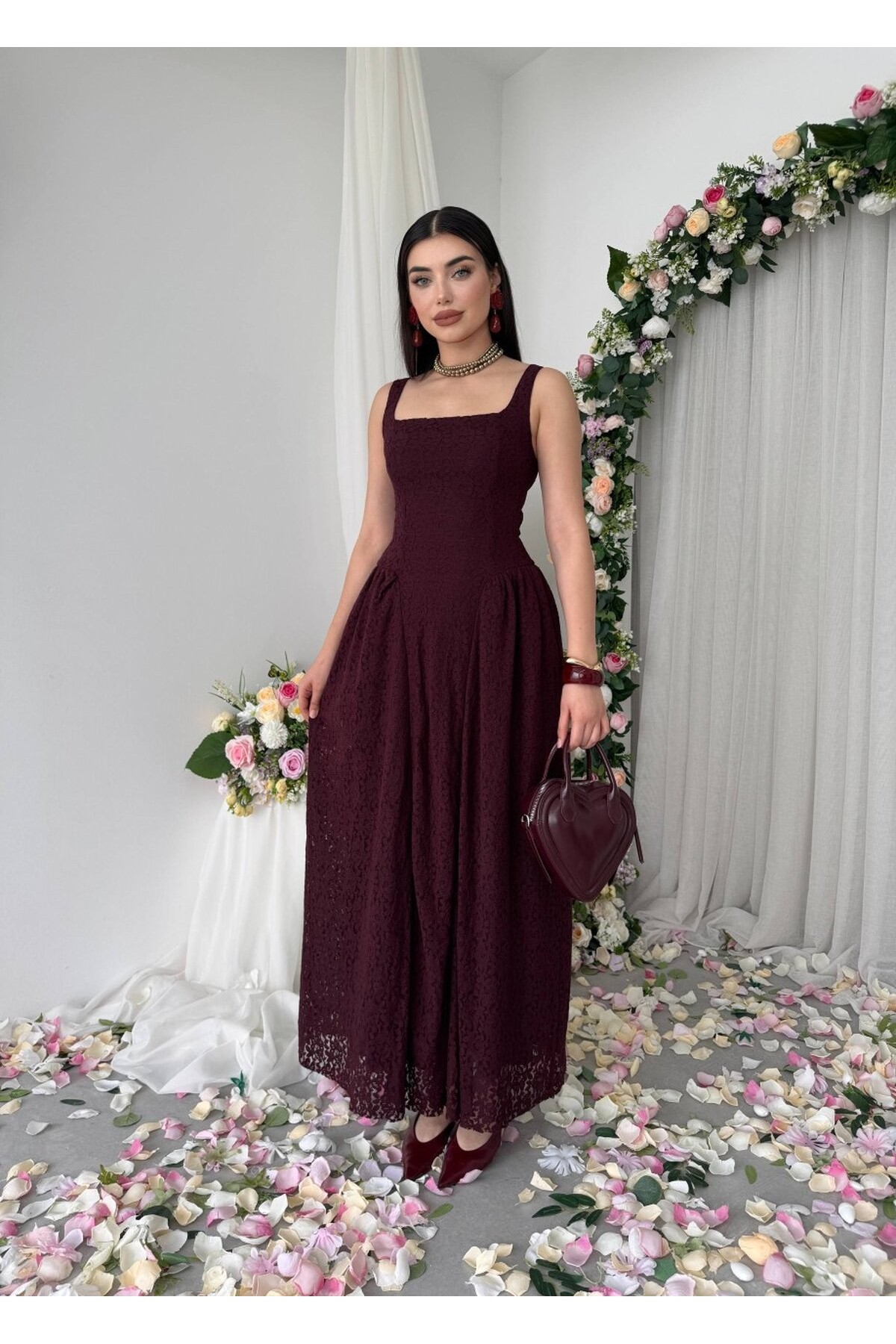 Muna Midi Elbise ETK-00914-murdum