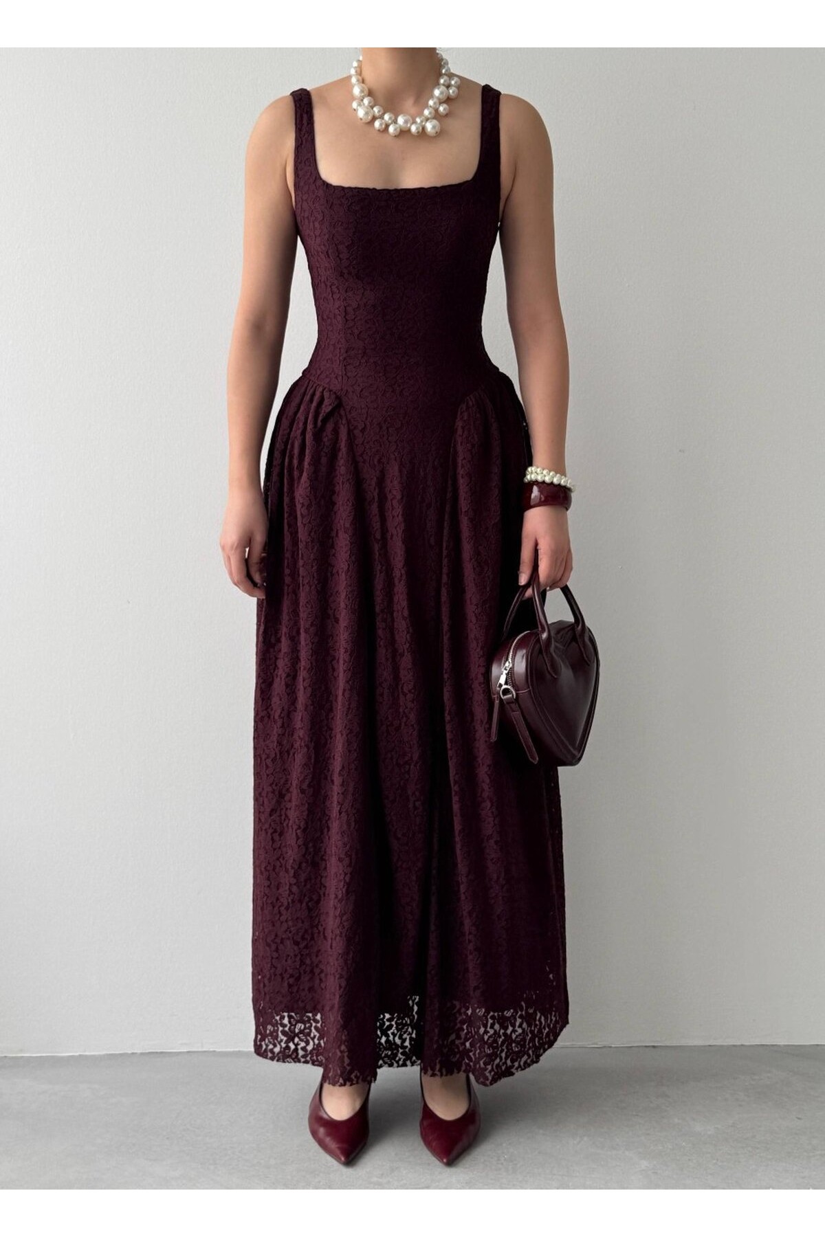 Muna Midi Elbise ETK-00914-murdum