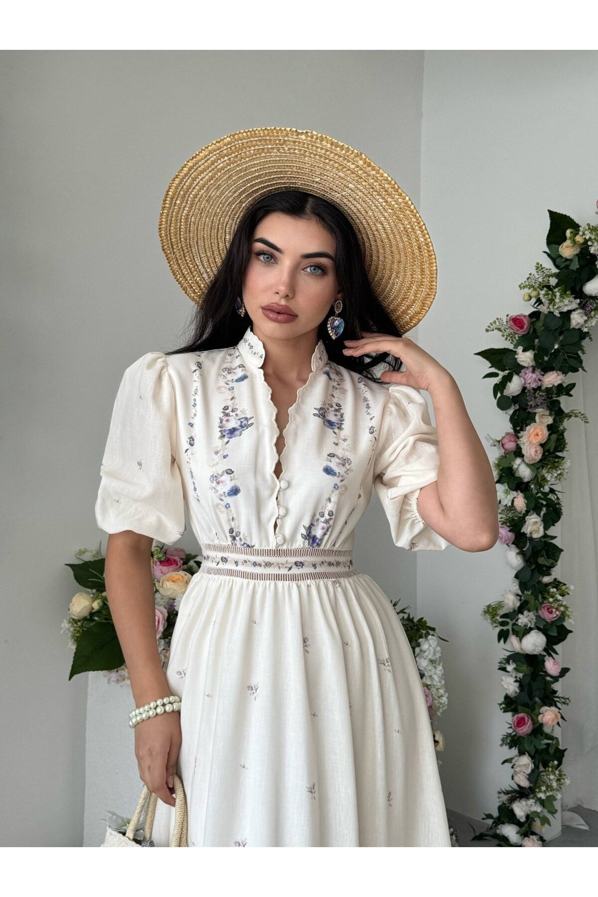 Dersa Midi Elbise ETK-00996-mor