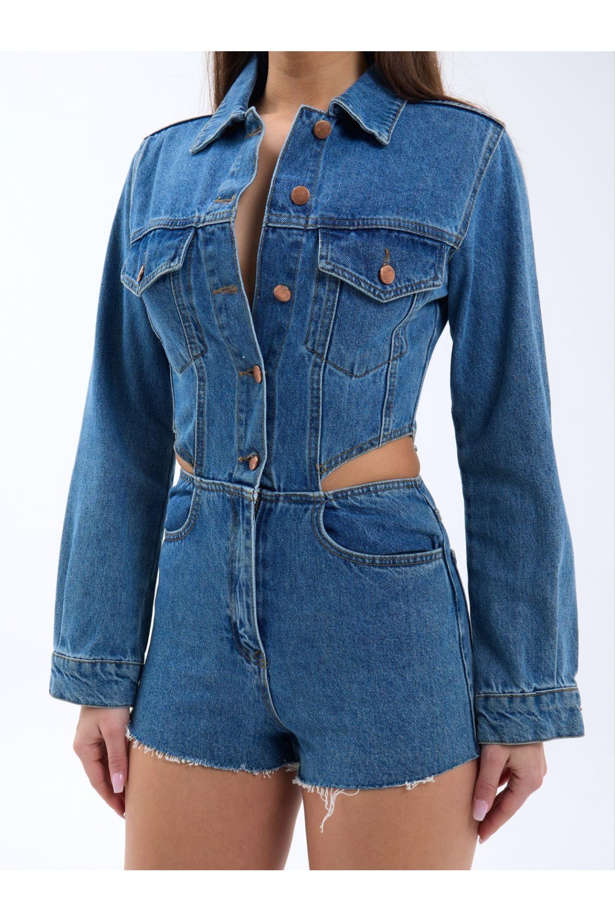 6271 DENIM OVERALLS