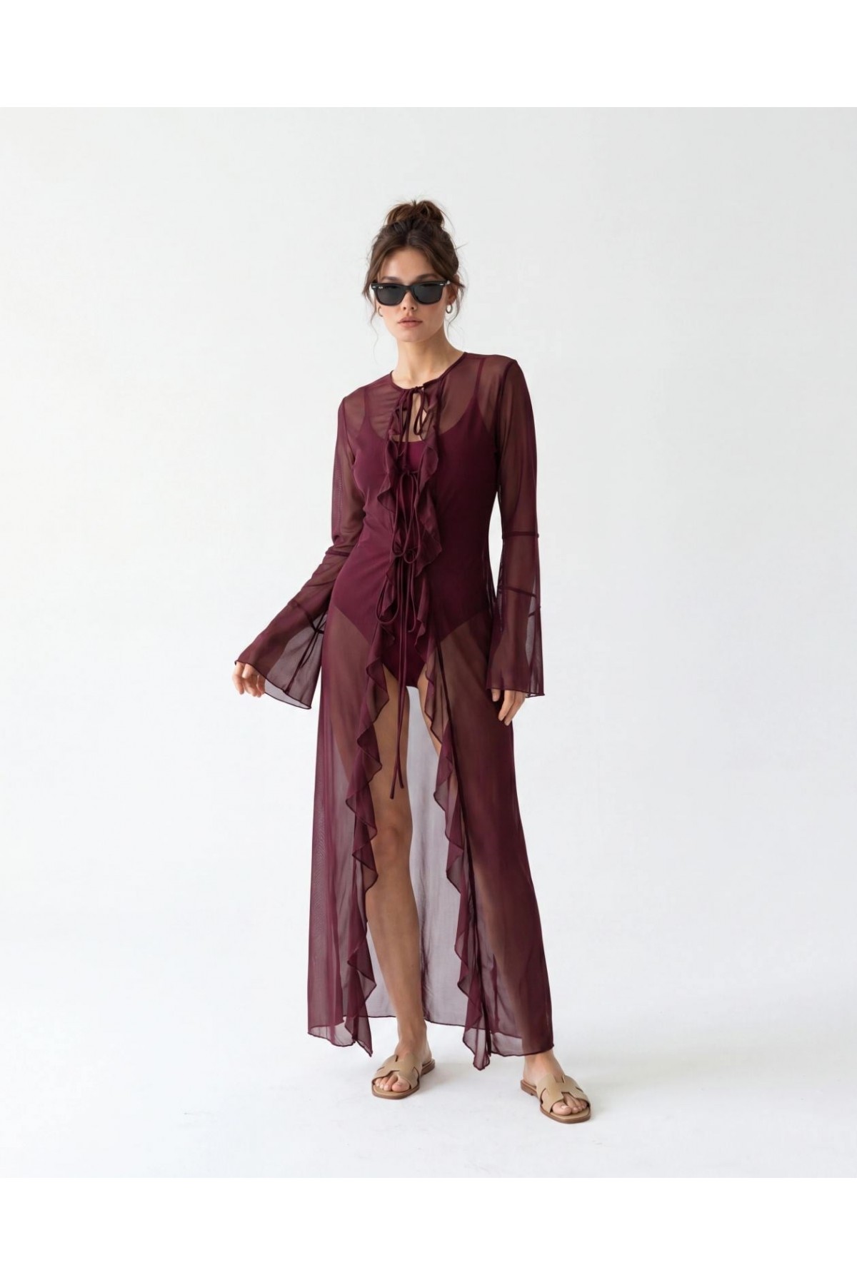 6465 KİMONO-BORDO