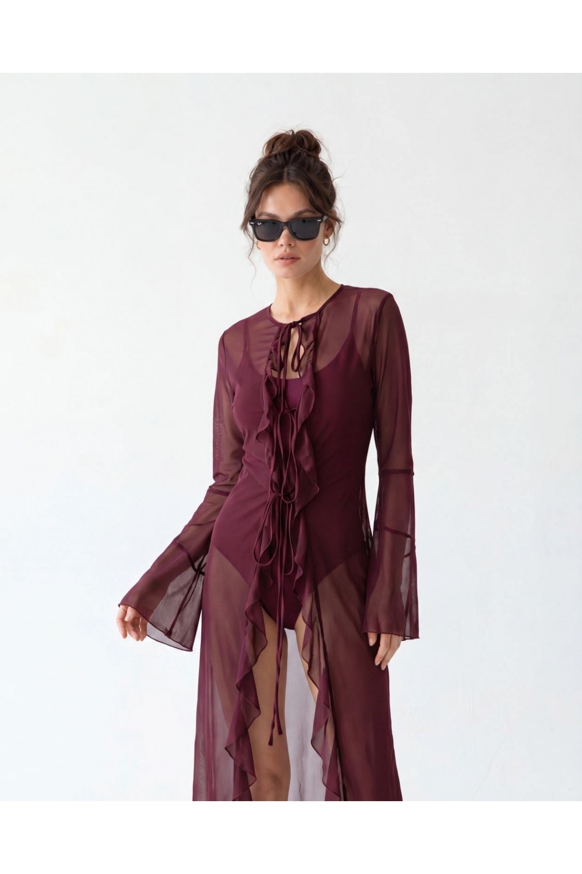 6465 KİMONO-BORDO