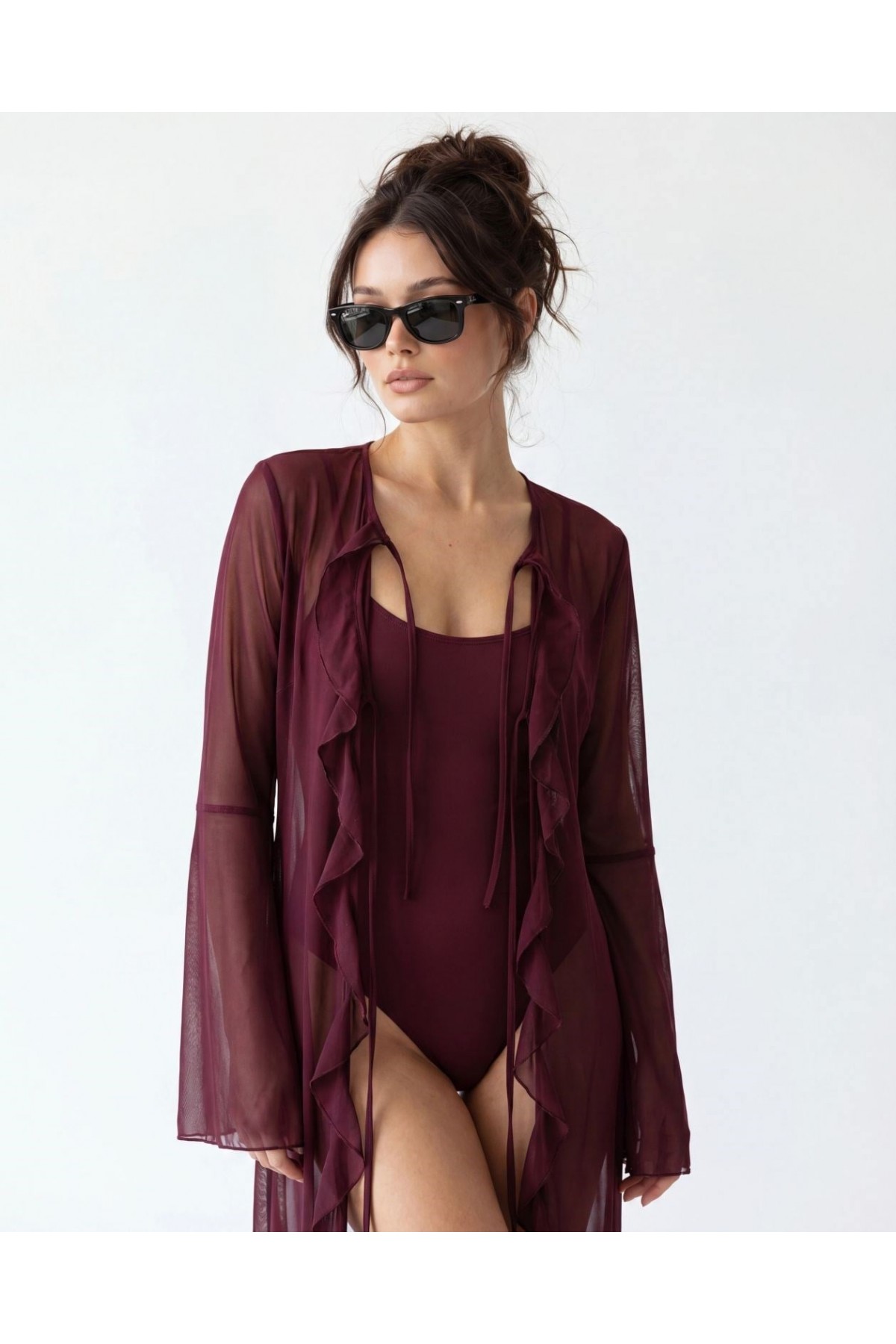 6465 KİMONO-BORDO