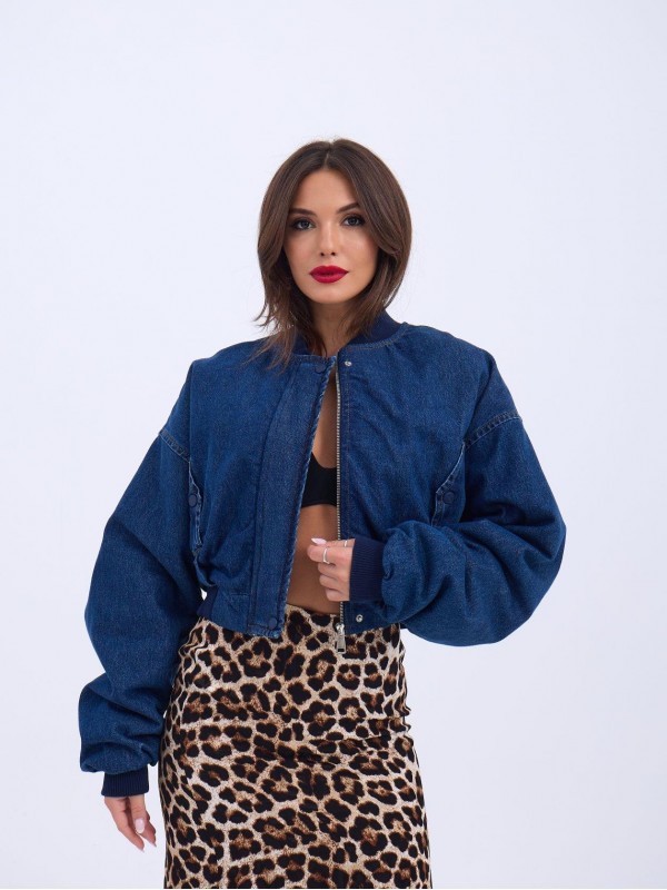 6714 جاكيت جينز 6714 أزرق