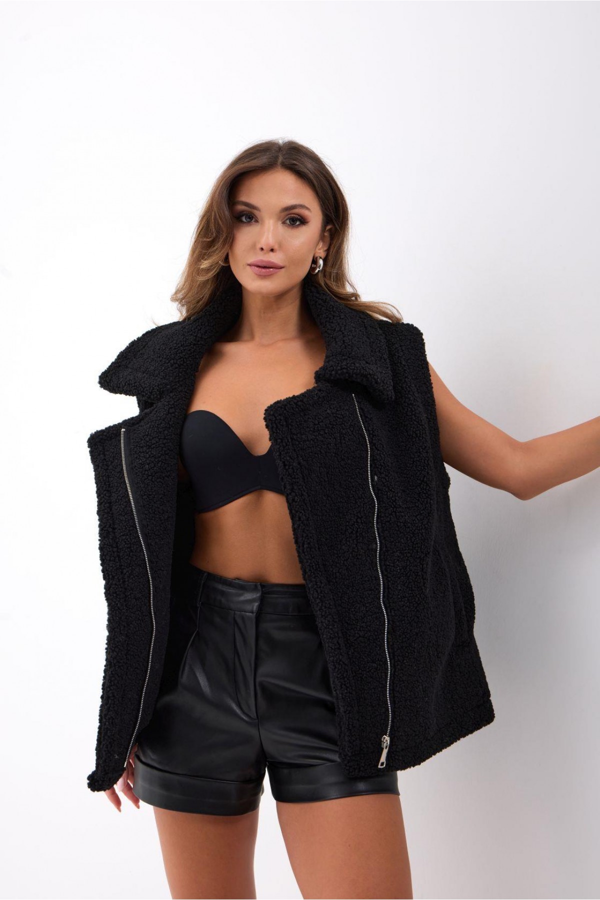 6719 TEDDY YELEK-SİYAH