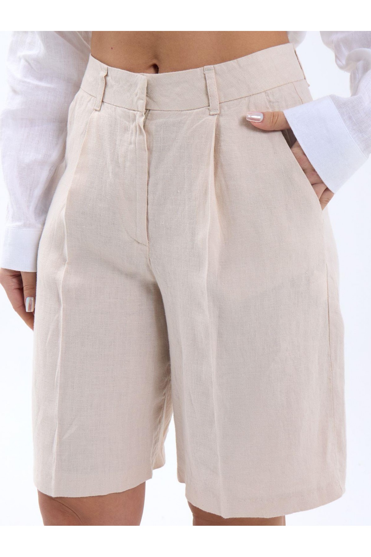 7066 SHORTS-BEIGE