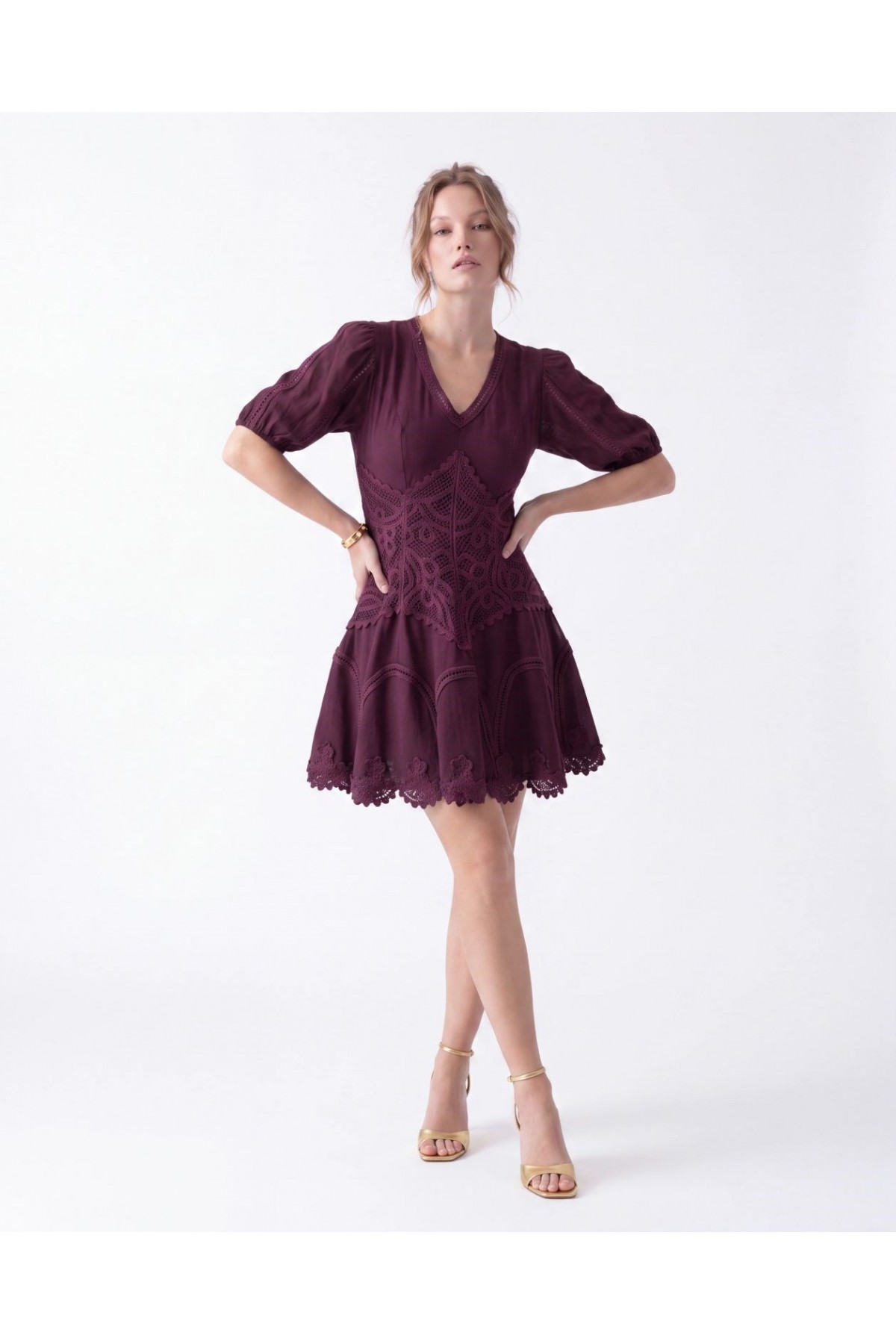 7149 ELBİSE-BORDO