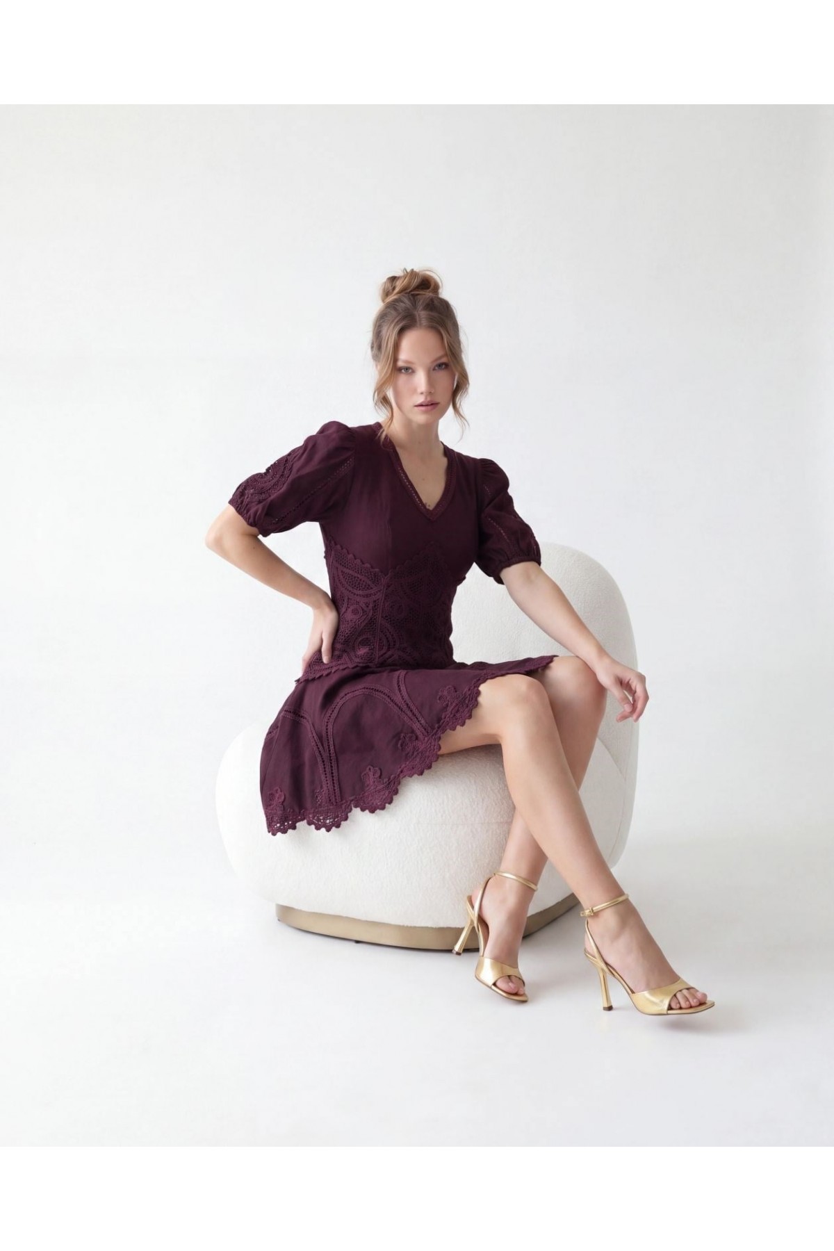 7149 ELBİSE-BORDO