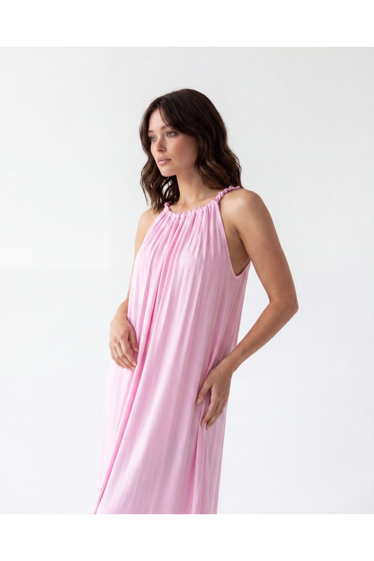 7387 ELBİSE-PEMBE