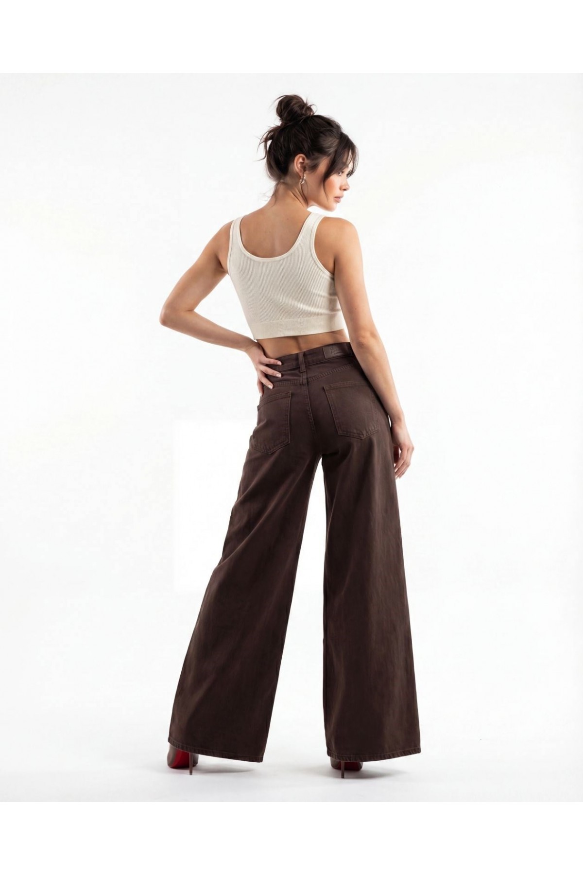 7488 KOT PANTOLON-DARK BROWN
