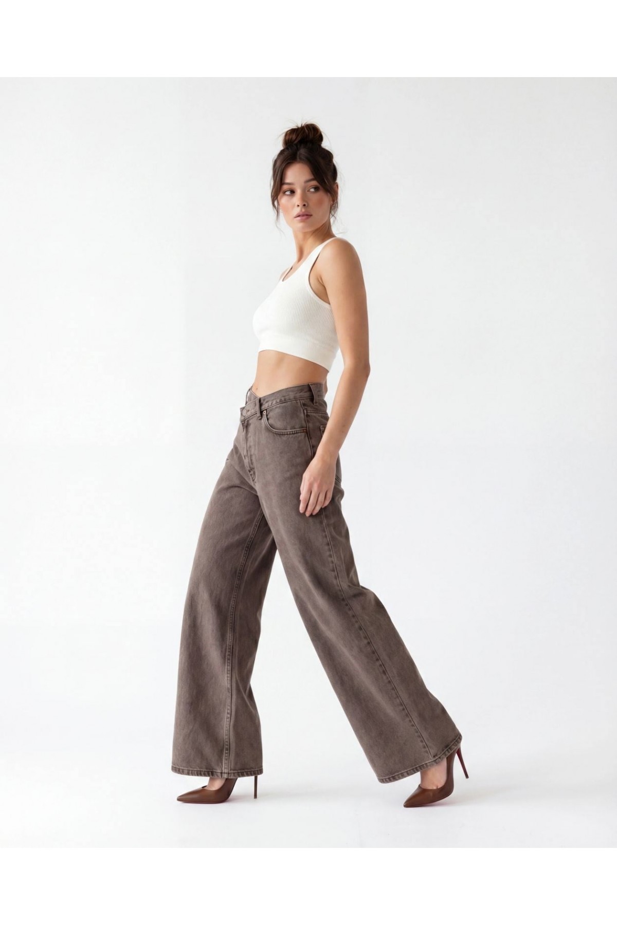 7493 KOT PANTOLON-BROWN