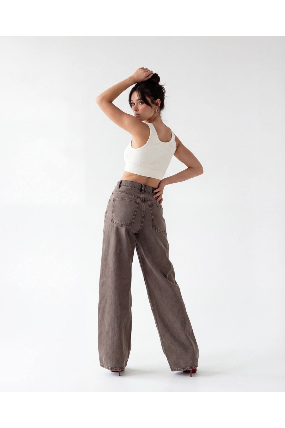 7493 KOT PANTOLON-BROWN