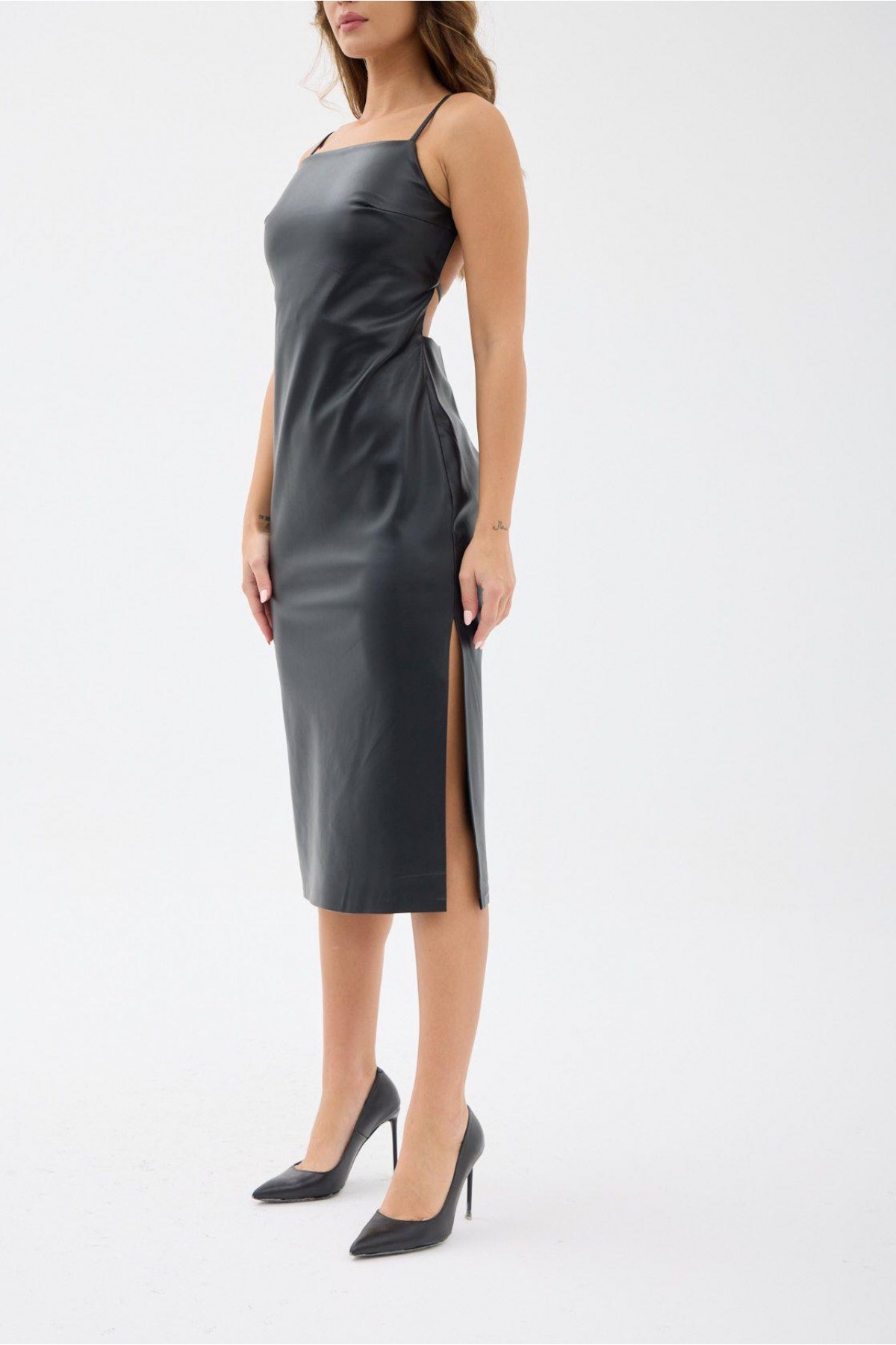 فستان جلدي 7543