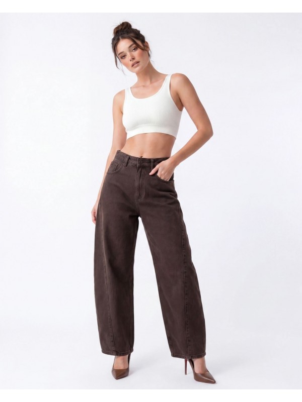7612 KOT PANTOLON-DARK BROWN