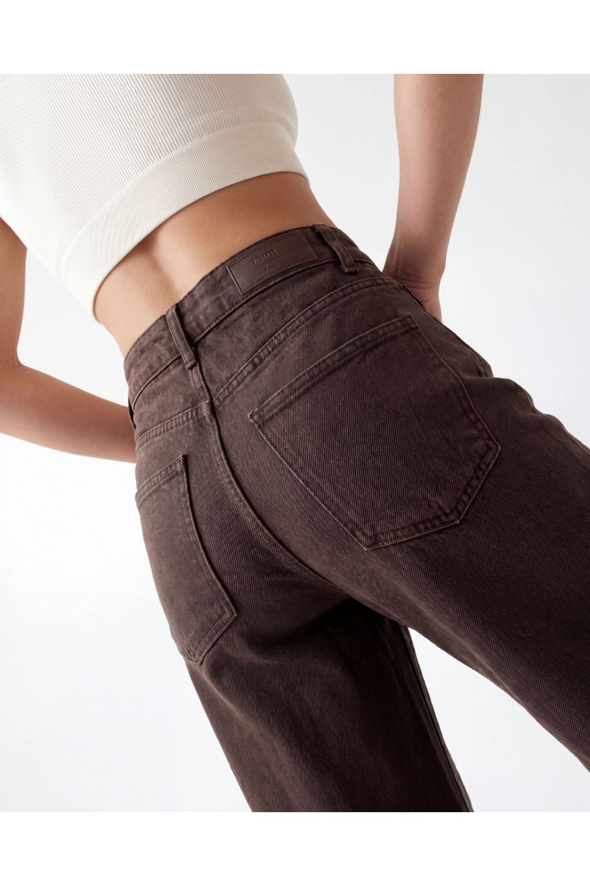 7612 KOT PANTOLON-DARK BROWN