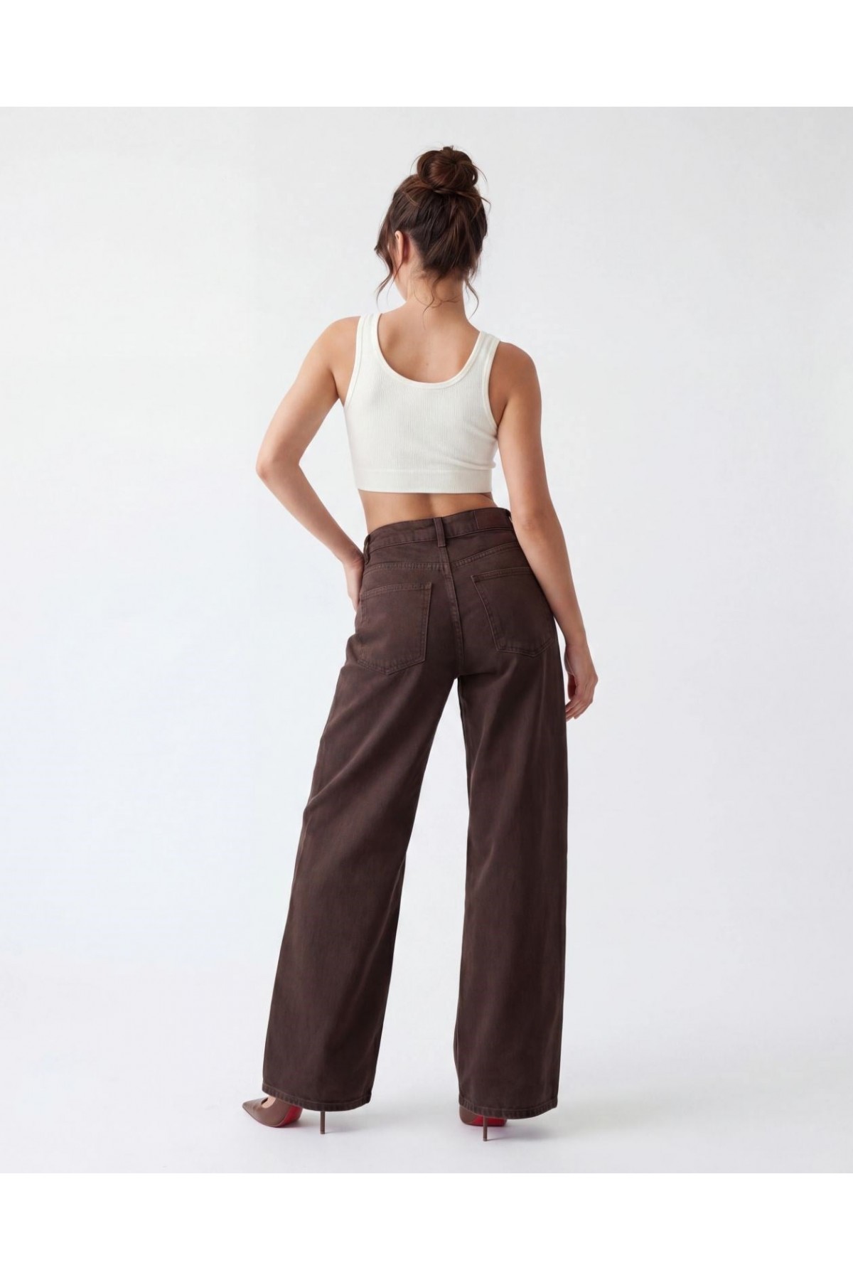 7612 KOT PANTOLON-DARK BROWN