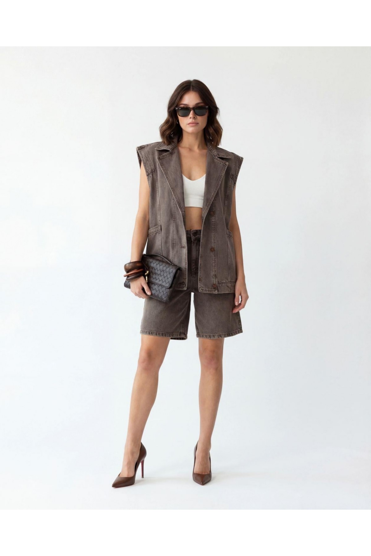 7630 KOT ŞORT-BROWN