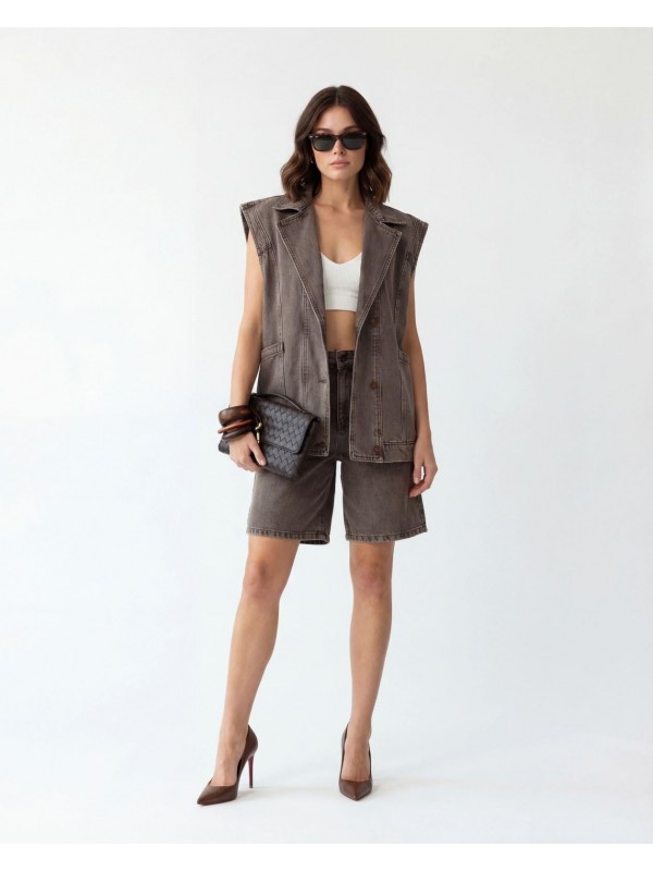 7630 KOT ŞORT-BROWN