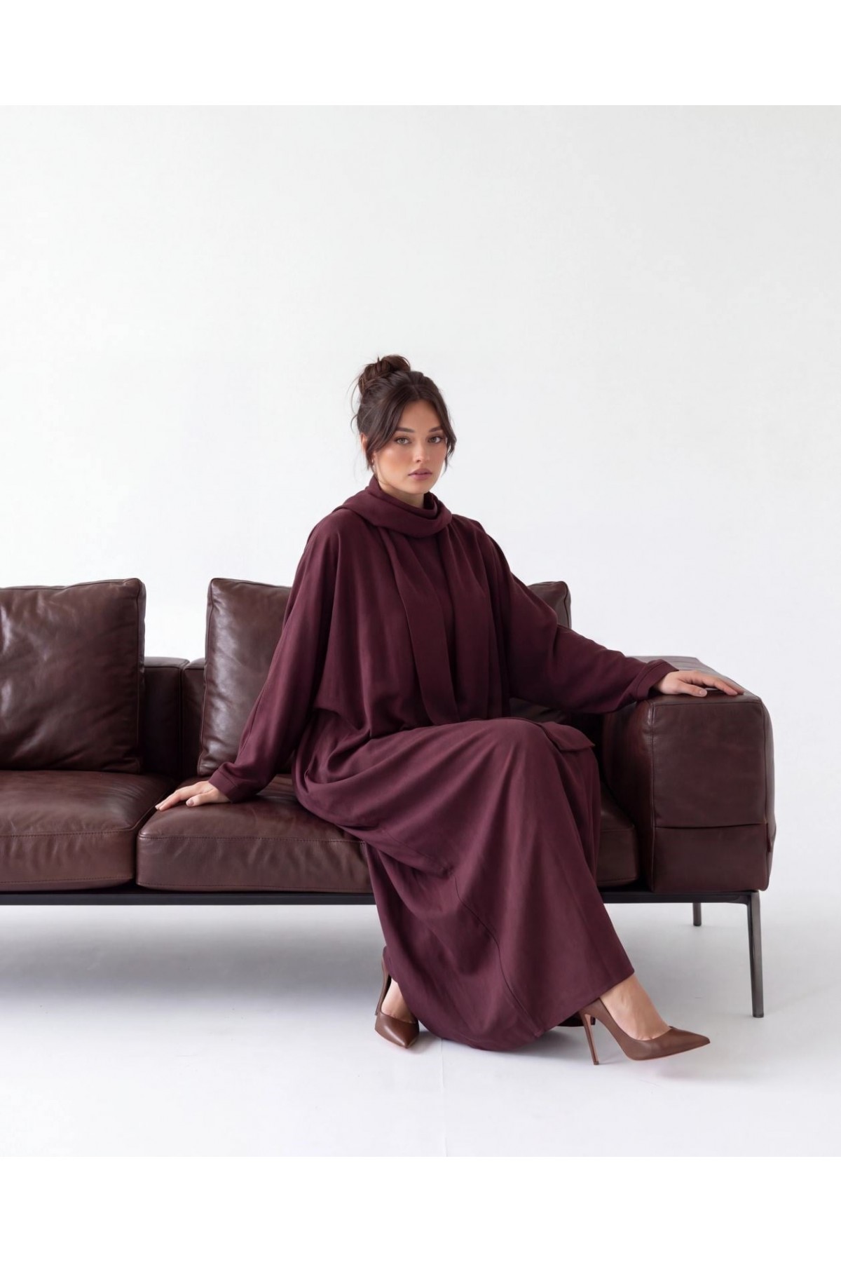 7717 ELBİSE-BORDO