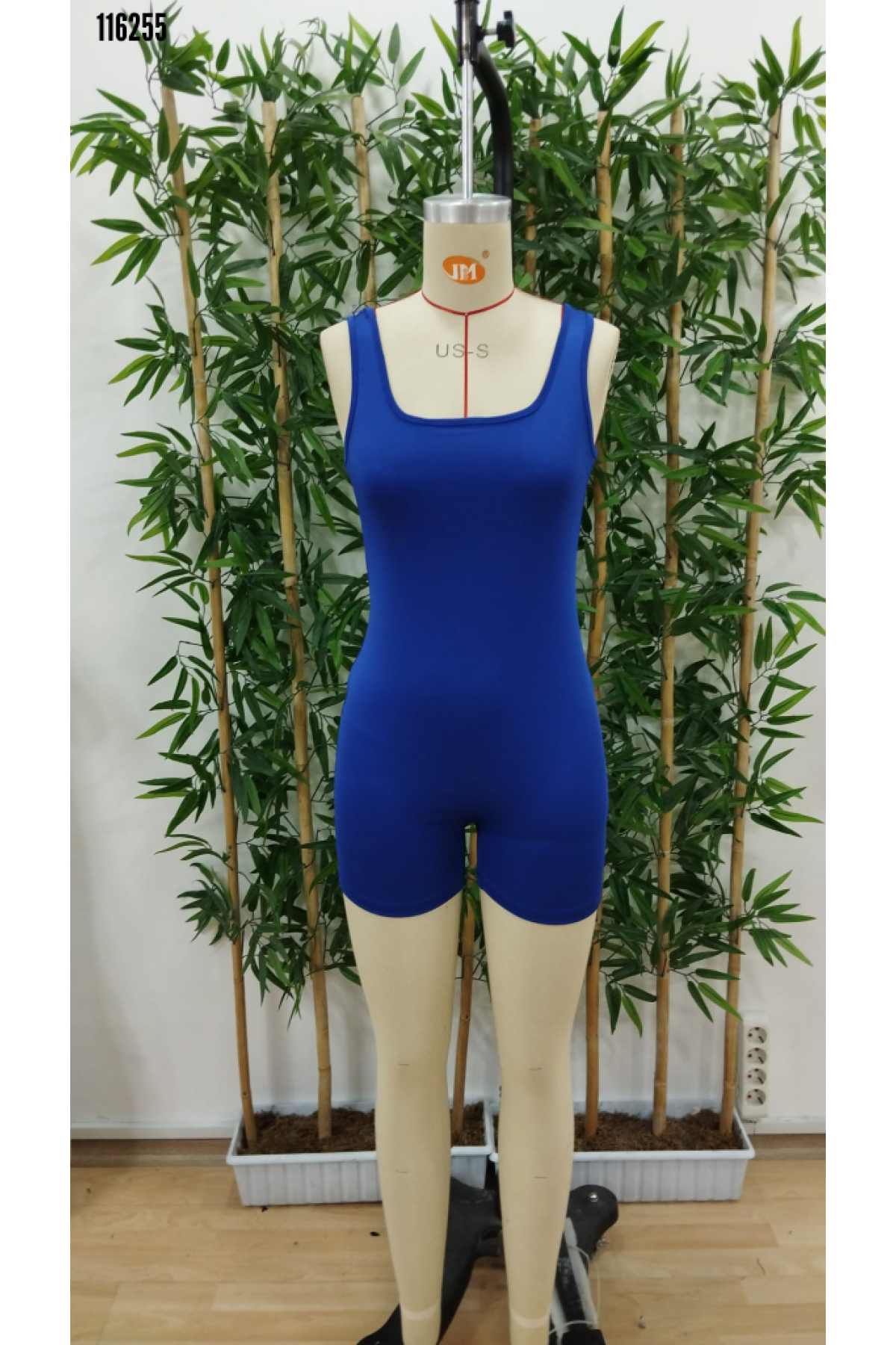 Kadın Kare Yaka Sırt Dekolte Detay Dalgıç Bodycon Mini Tulum, 38243